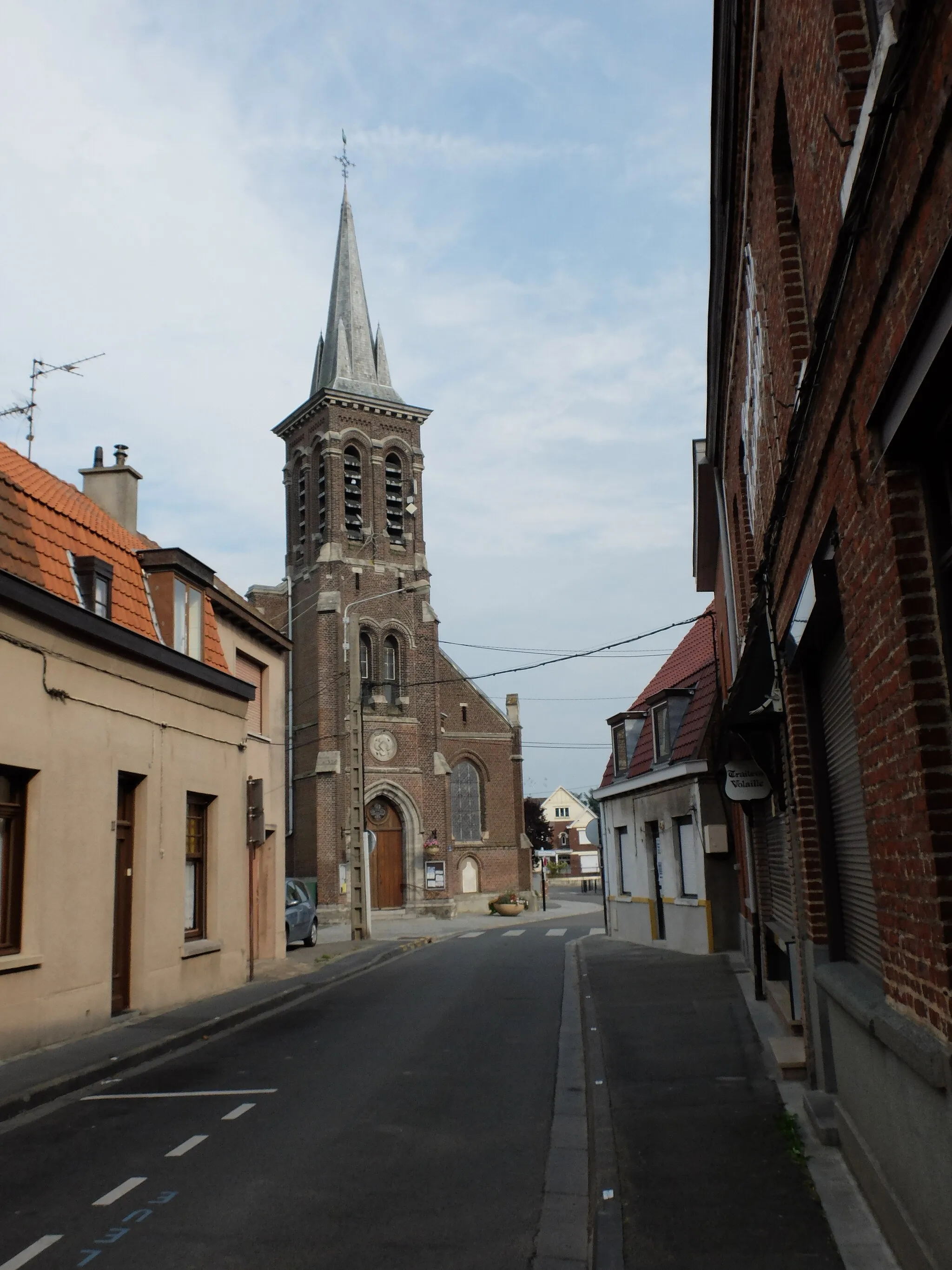 Photo showing: Vue de l'église de Toufflers.