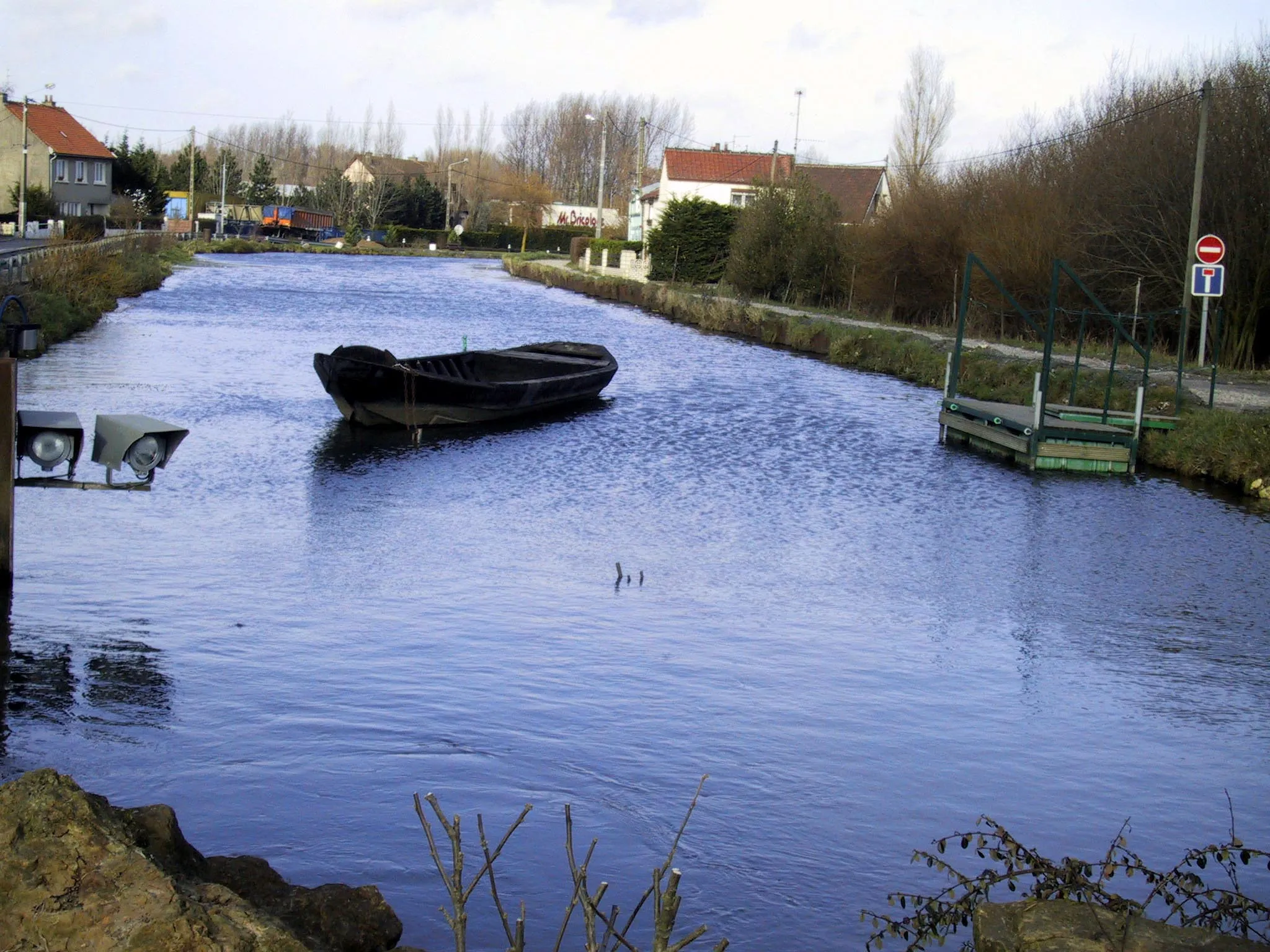 Photo showing: l'extrémité du canal de Guines