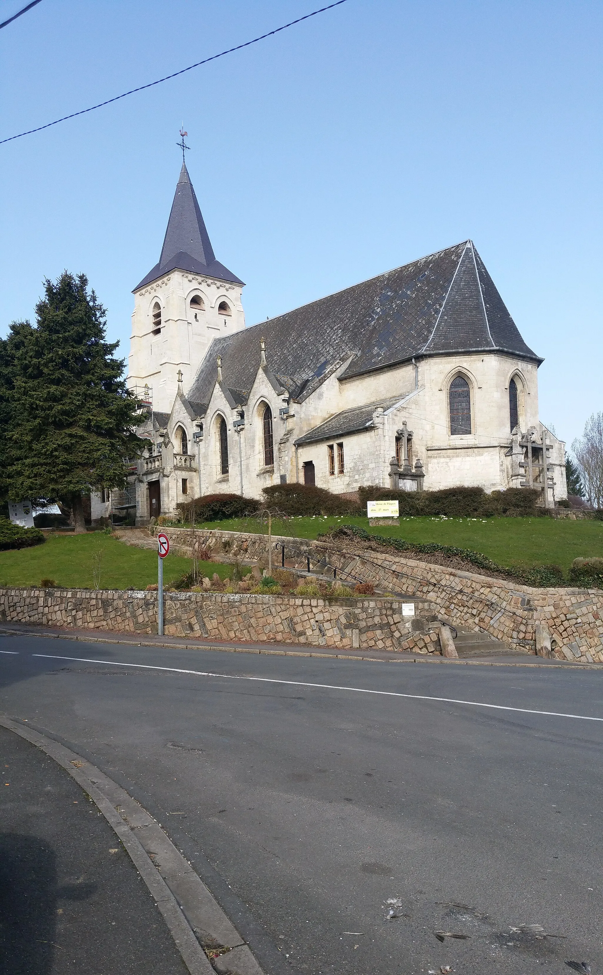 Photo showing: Vue de l'église Saint-Martin de Bouvigny-Boyeffles.
