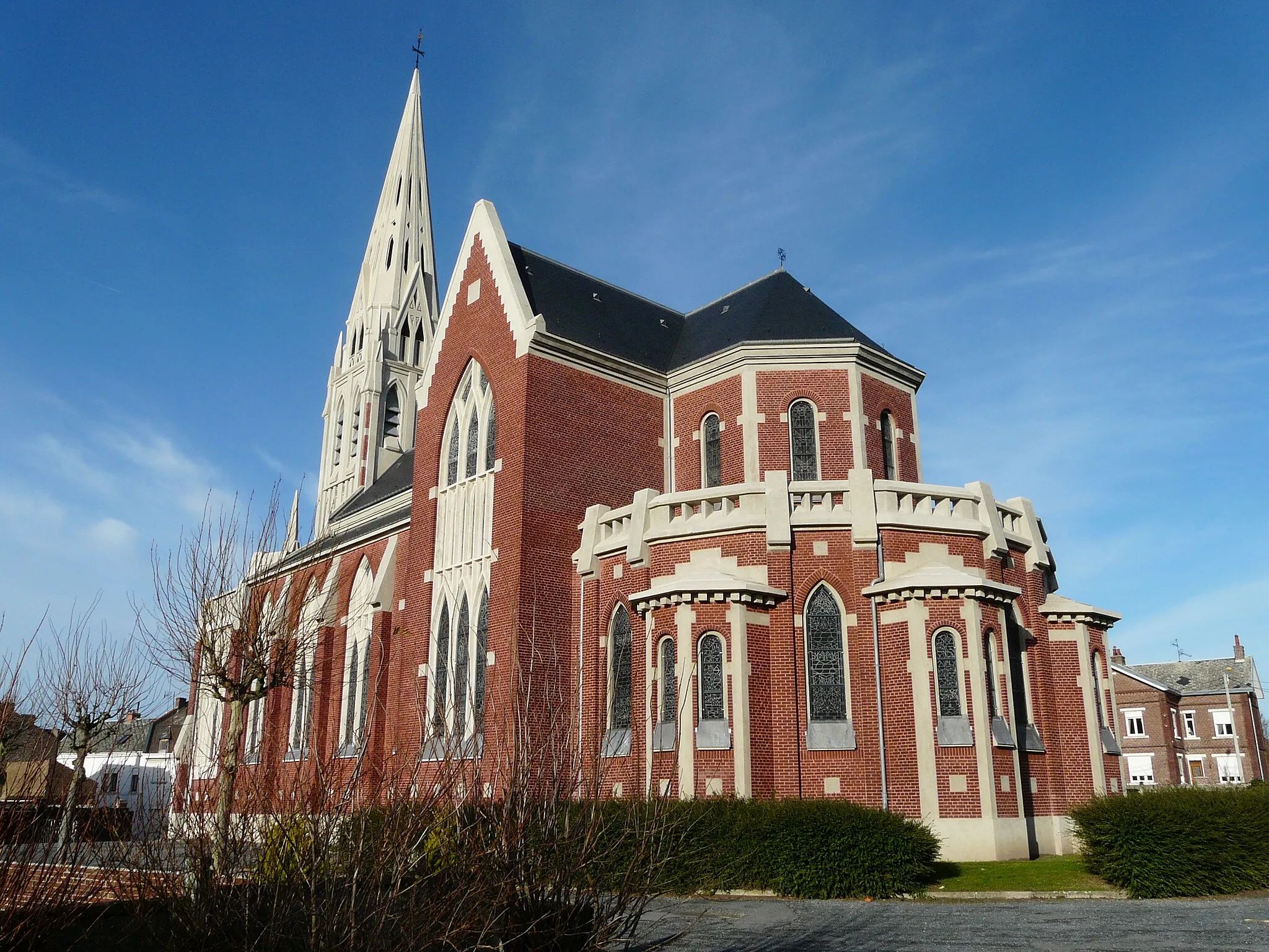 Photo showing: L'église Saint-Martin de Masnières (Nord) : le chevet