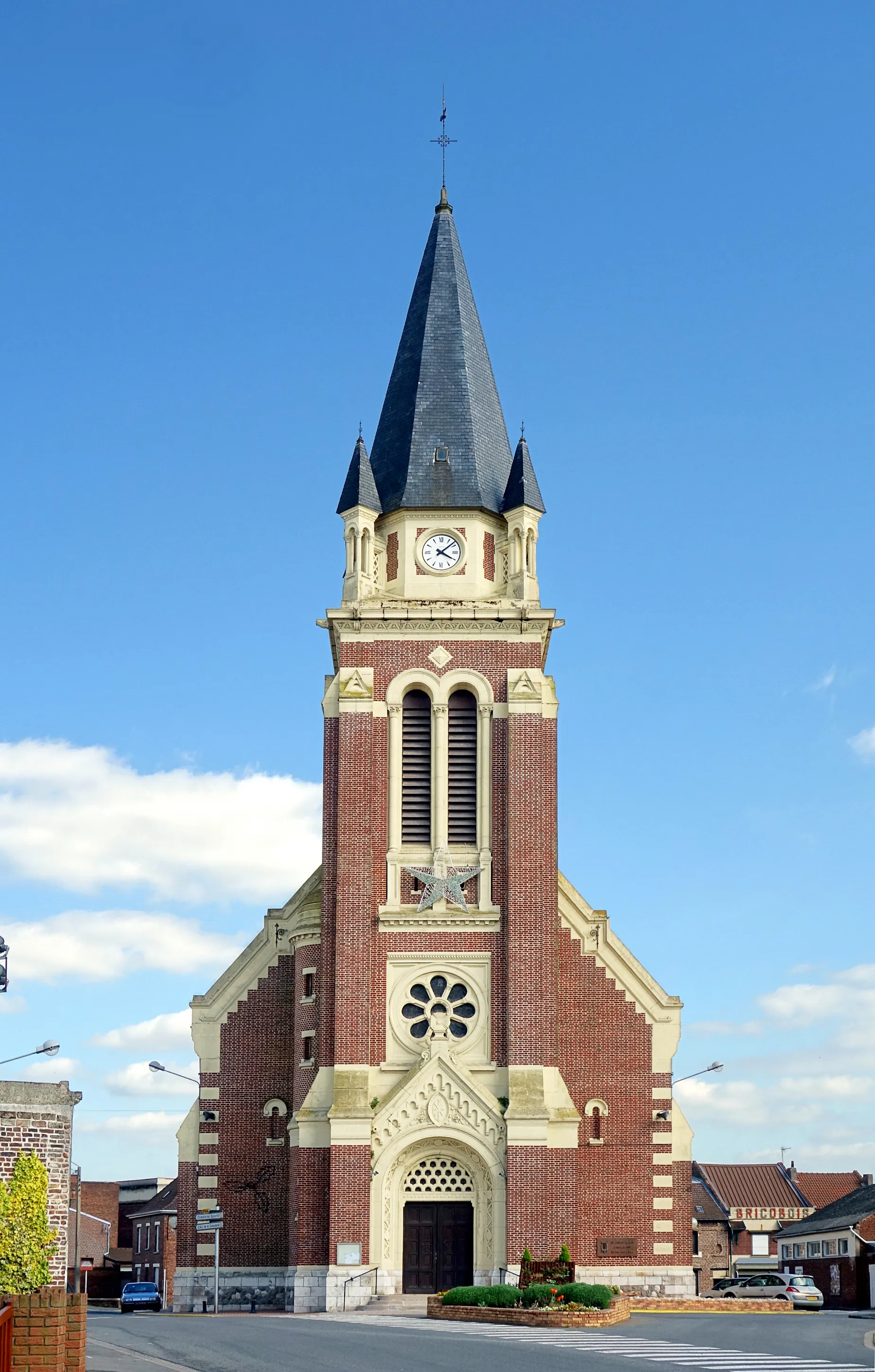 Photo showing: L'église Saint-Vaast de Pont-à-Vendin.