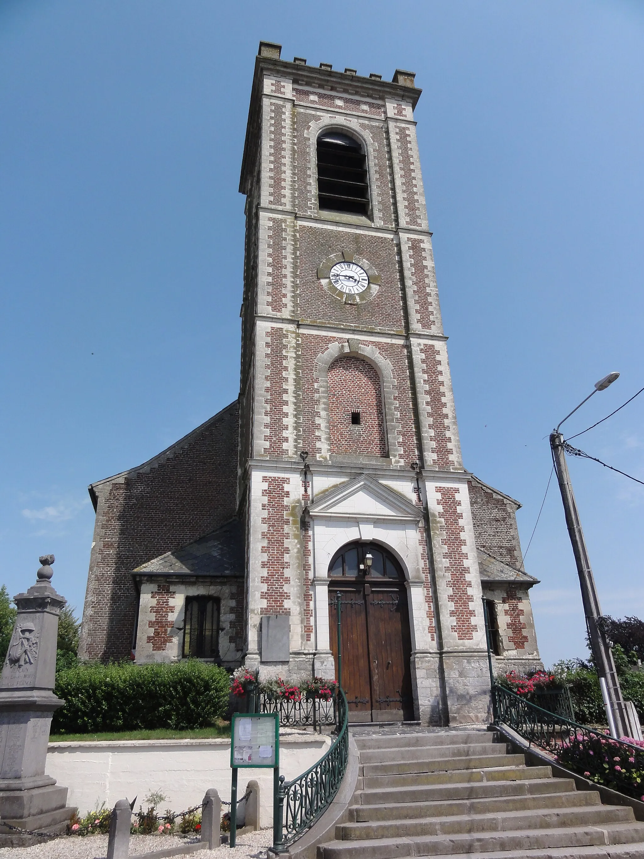 Photo showing: Jenlain (Nord, Fr) église