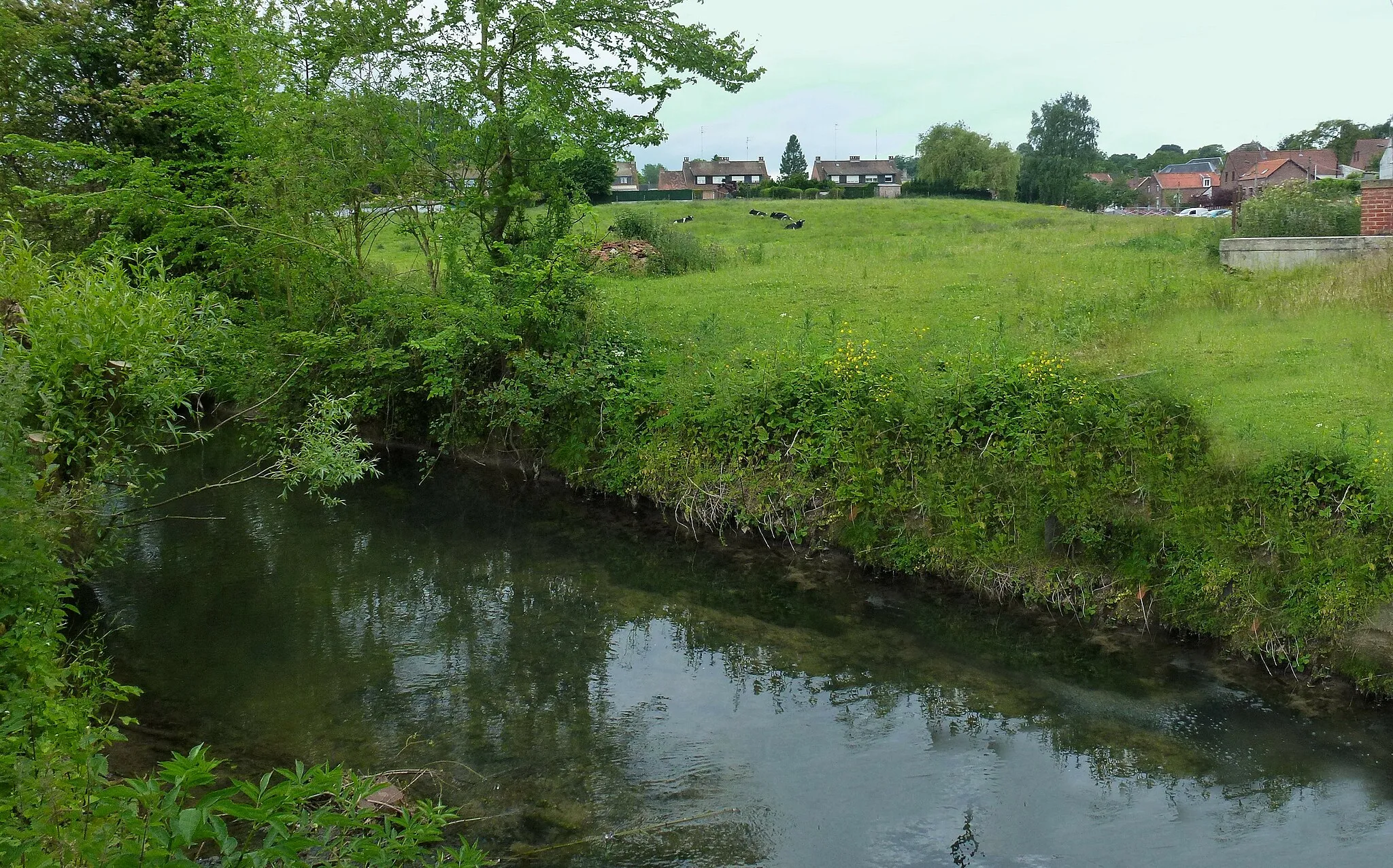 Photo showing: La Rhonelle à Artres,  commune du Nord, (ancien Comté de Hainaut) France.