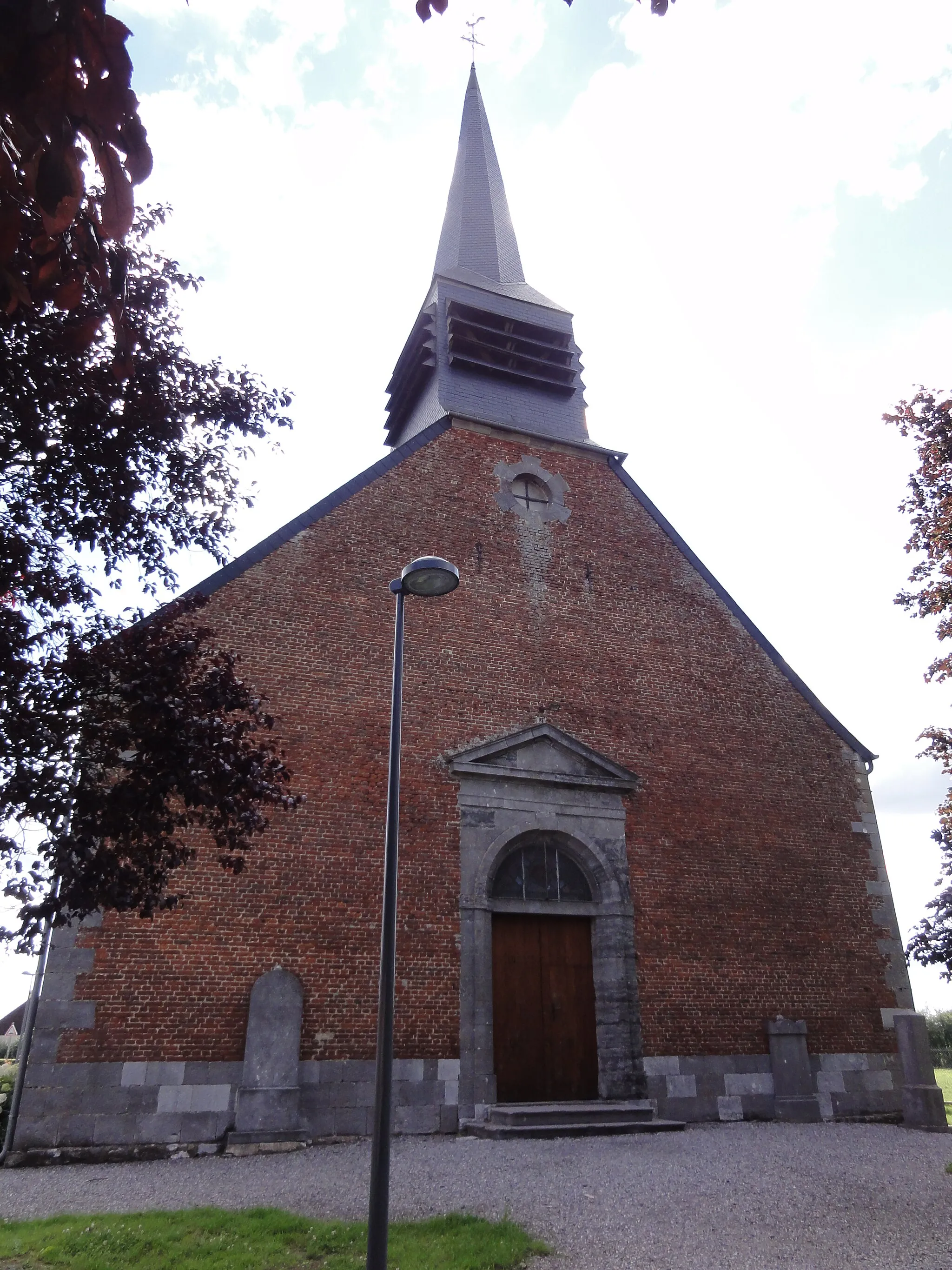 Photo showing: Noyelles-sur-Sambre (Nord, Fr) église façade