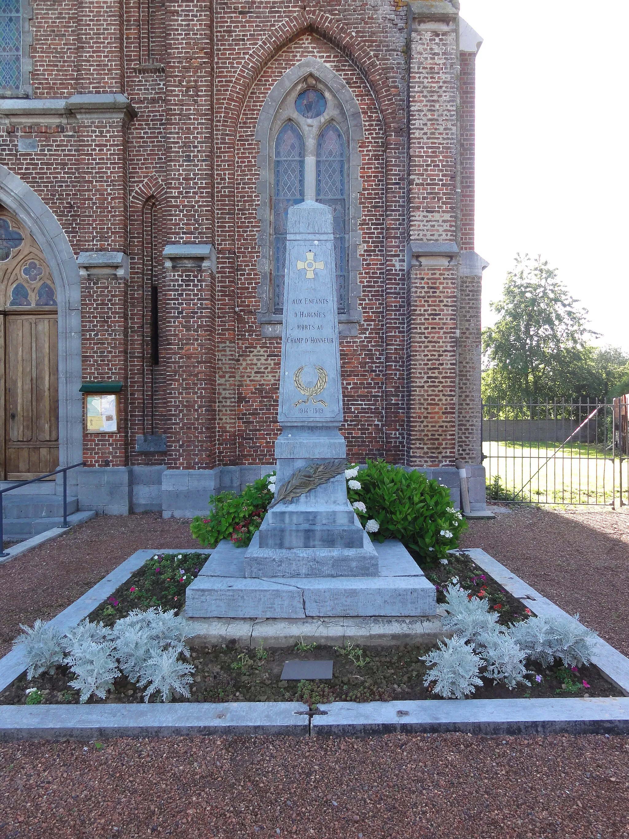 Photo showing: Hargnies (Nord, Fr) monument aux morts