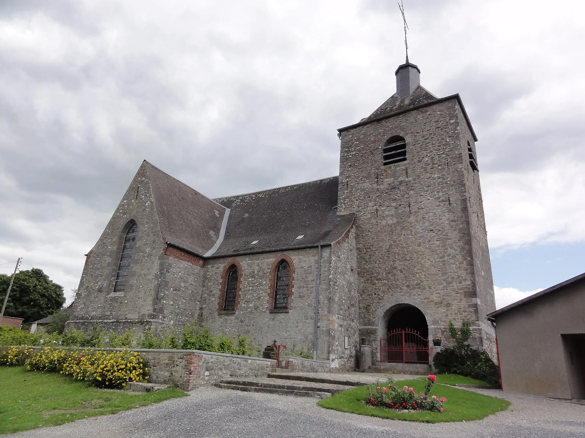 Photo showing: Saint-Aubin (Nord, Fr) église