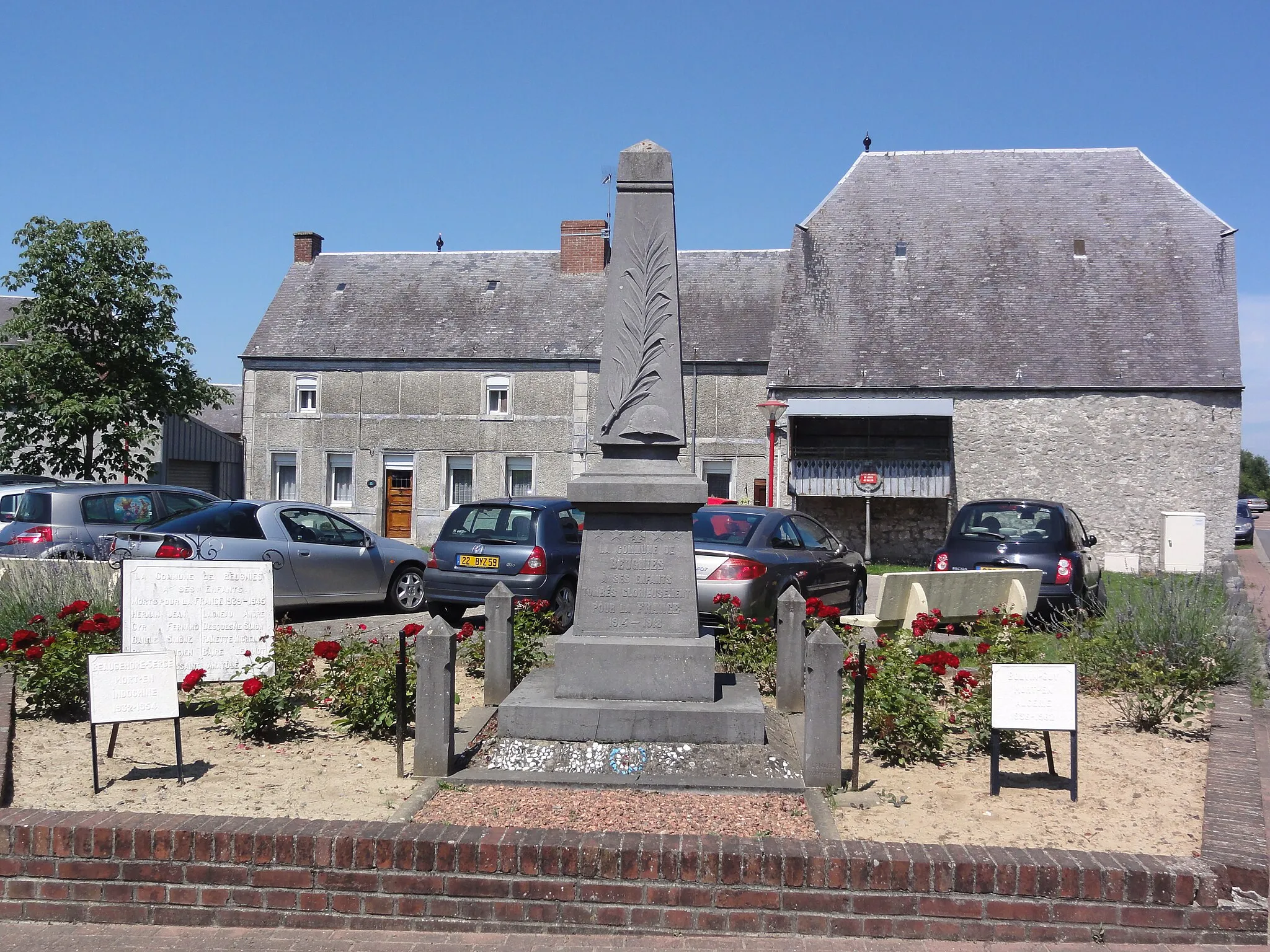 Photo showing: Beugnies (Nord, Fr) monument aux morts