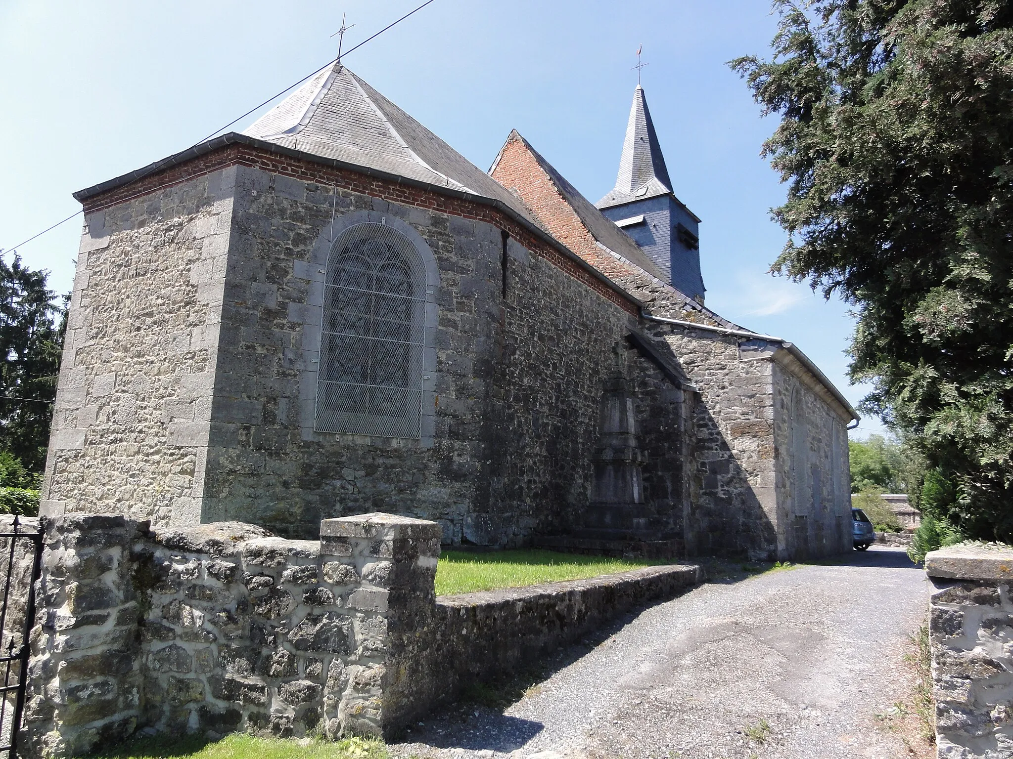 Photo showing: Flaumont-Waudrechies (Nord, Fr) église chevet