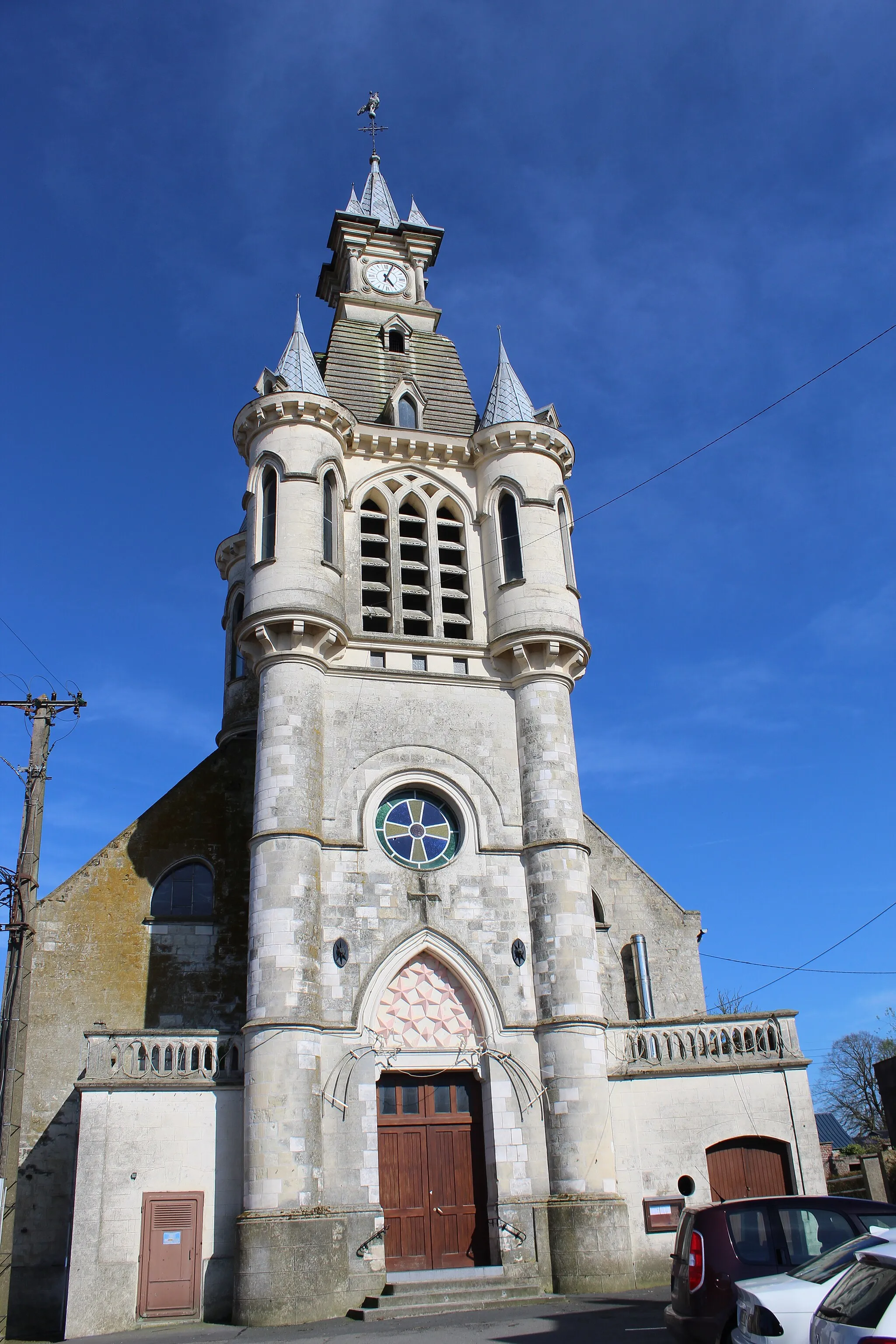 Photo showing: L'église d'Inchy.