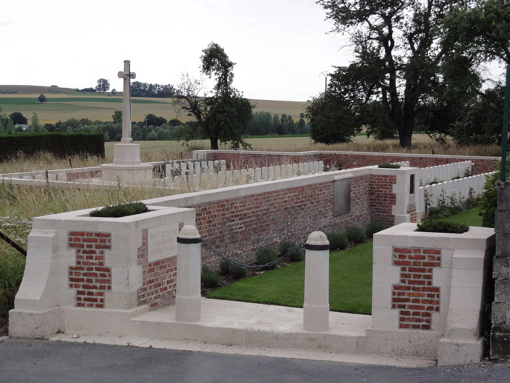 Photo showing: Briastre (Nord, Fr) Bellevue Britsh Cemetery CWGC