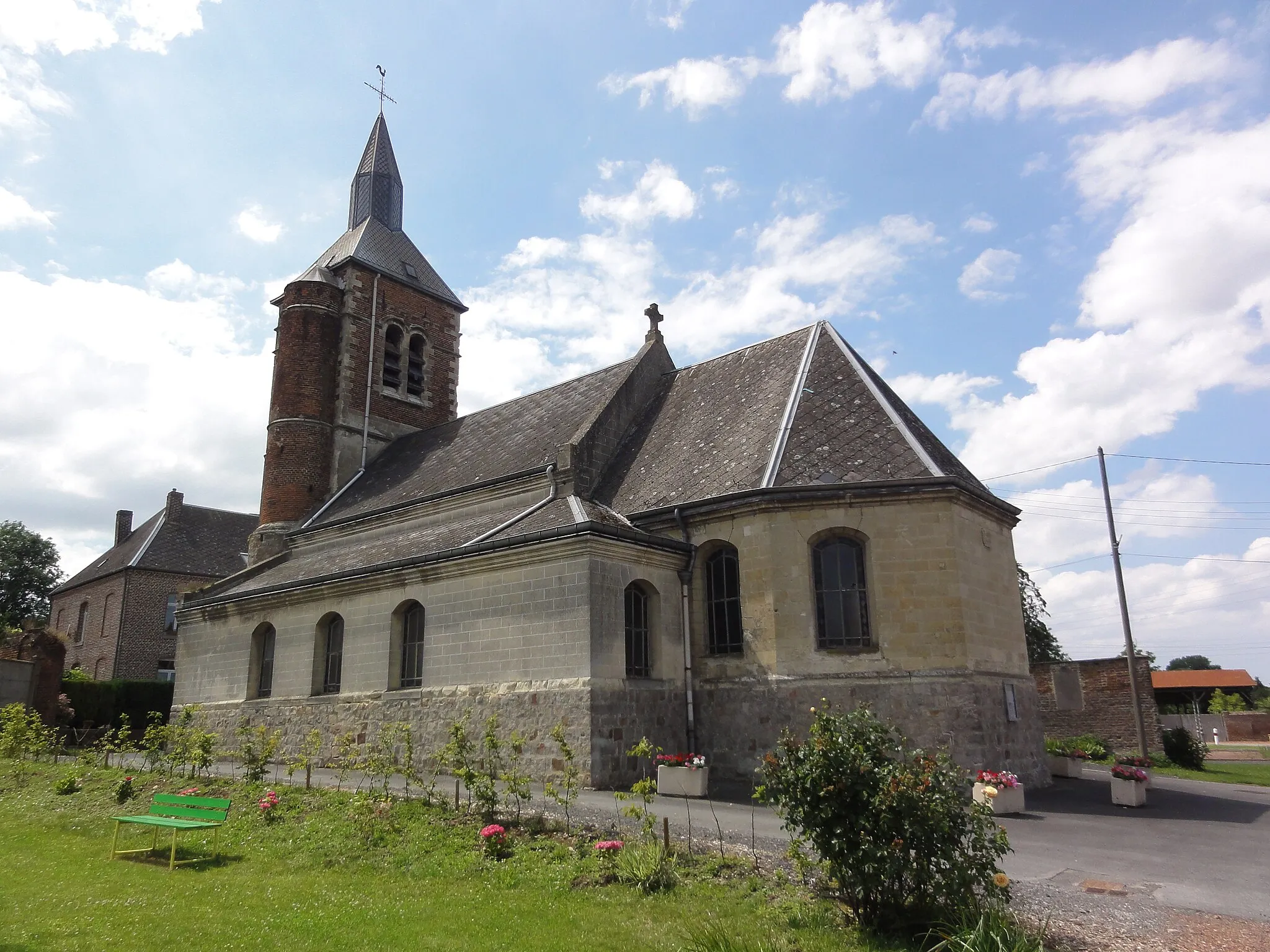 Photo showing: Montrécourt (Nord, Fr) l'église