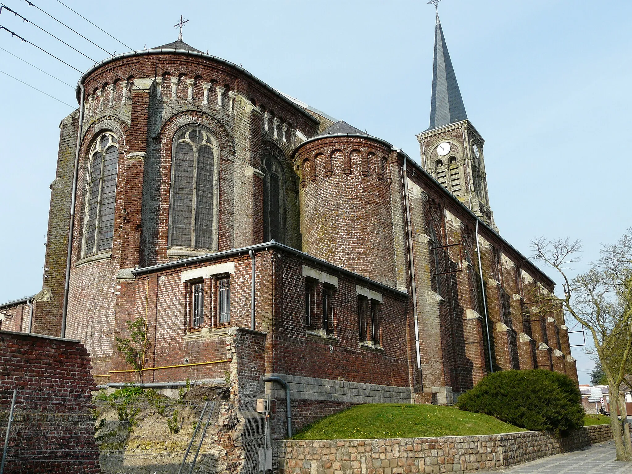 Photo showing: Chevet de l'église de Ligny-en-Cambrésis (Nord)
