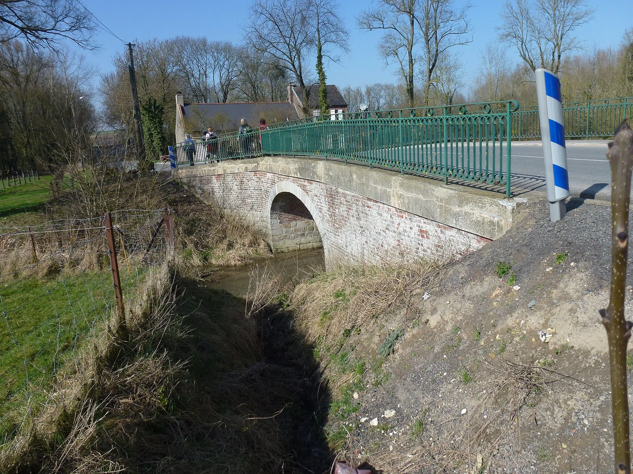 Photo showing: The Schelde river near Vaucelles abbey at Les-Rues-des-Vignes (Nord, France)