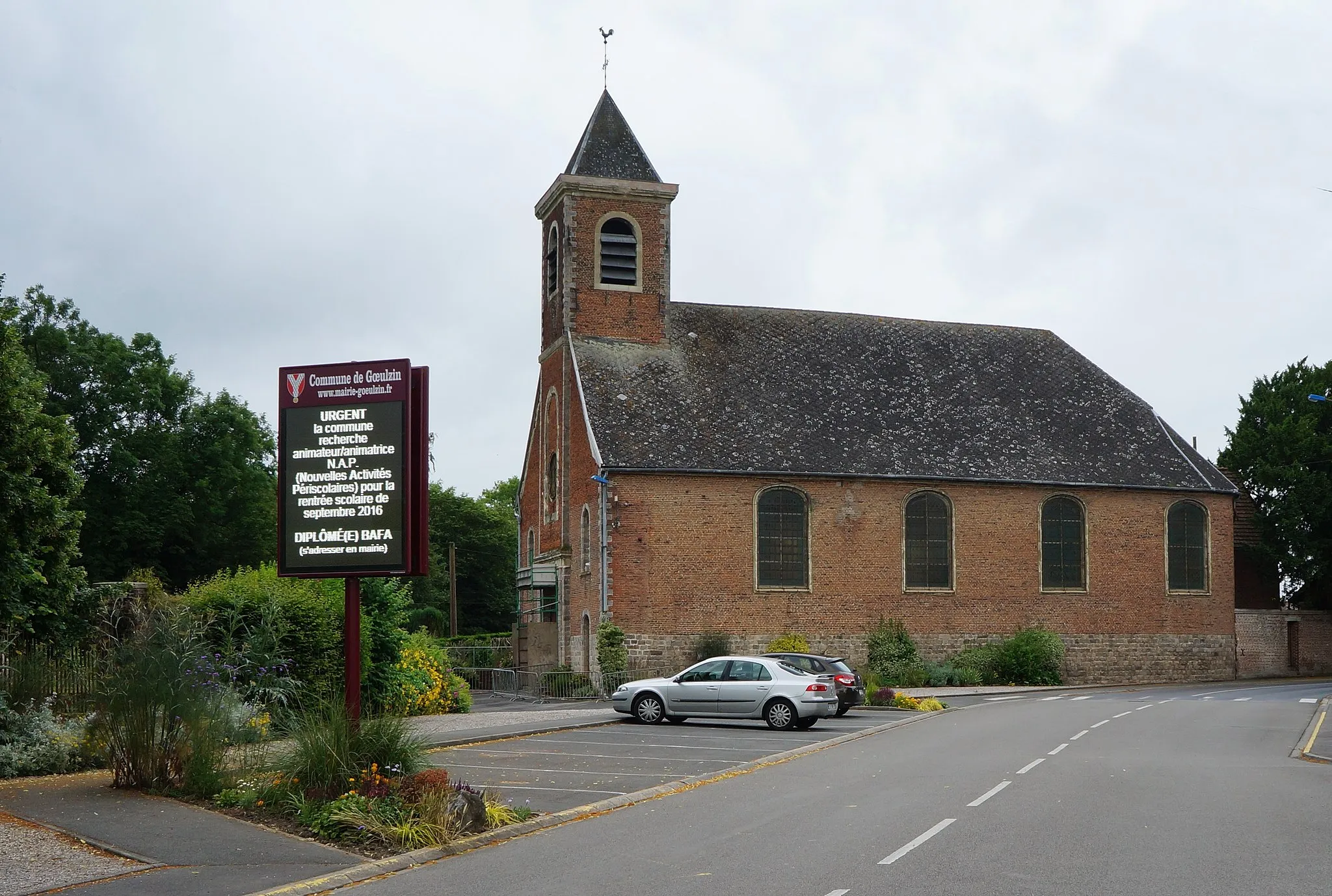 Photo showing: l'église dédiée à St Jacques le Majeur de Gœulzin Nord.