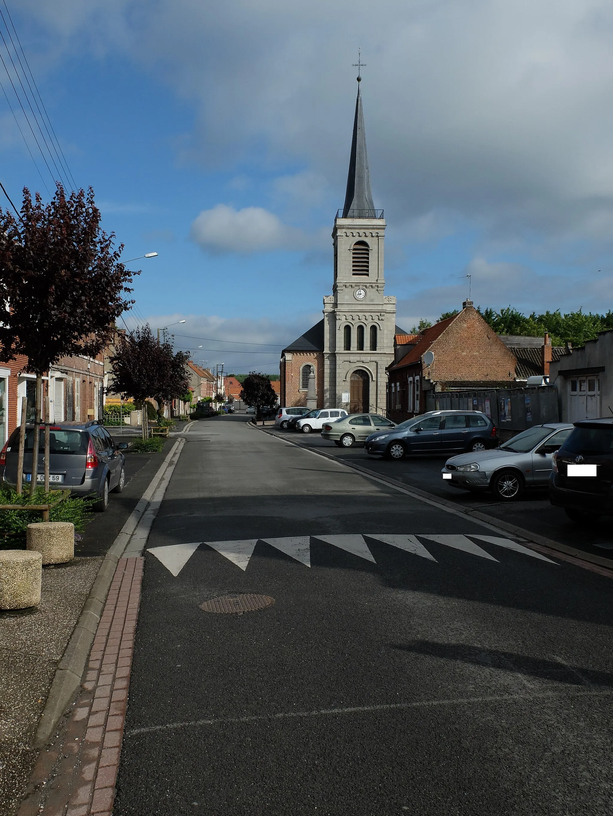 Photo showing: Vue de l'église Saint-Amand de Férin.