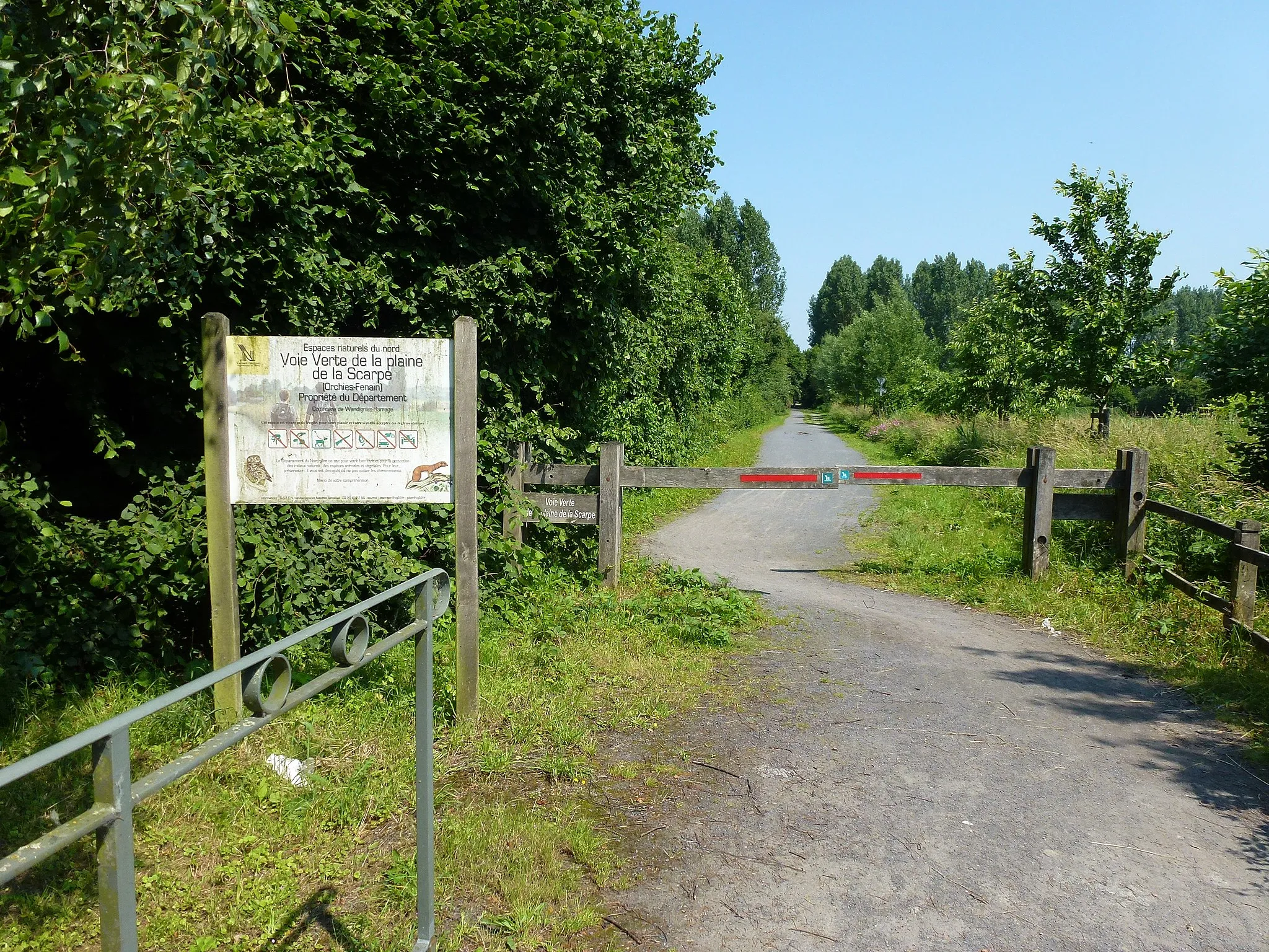 Photo showing: Wandignies-Hamage (Nord, Fr) voie verte de la Plaine de la Scarpe