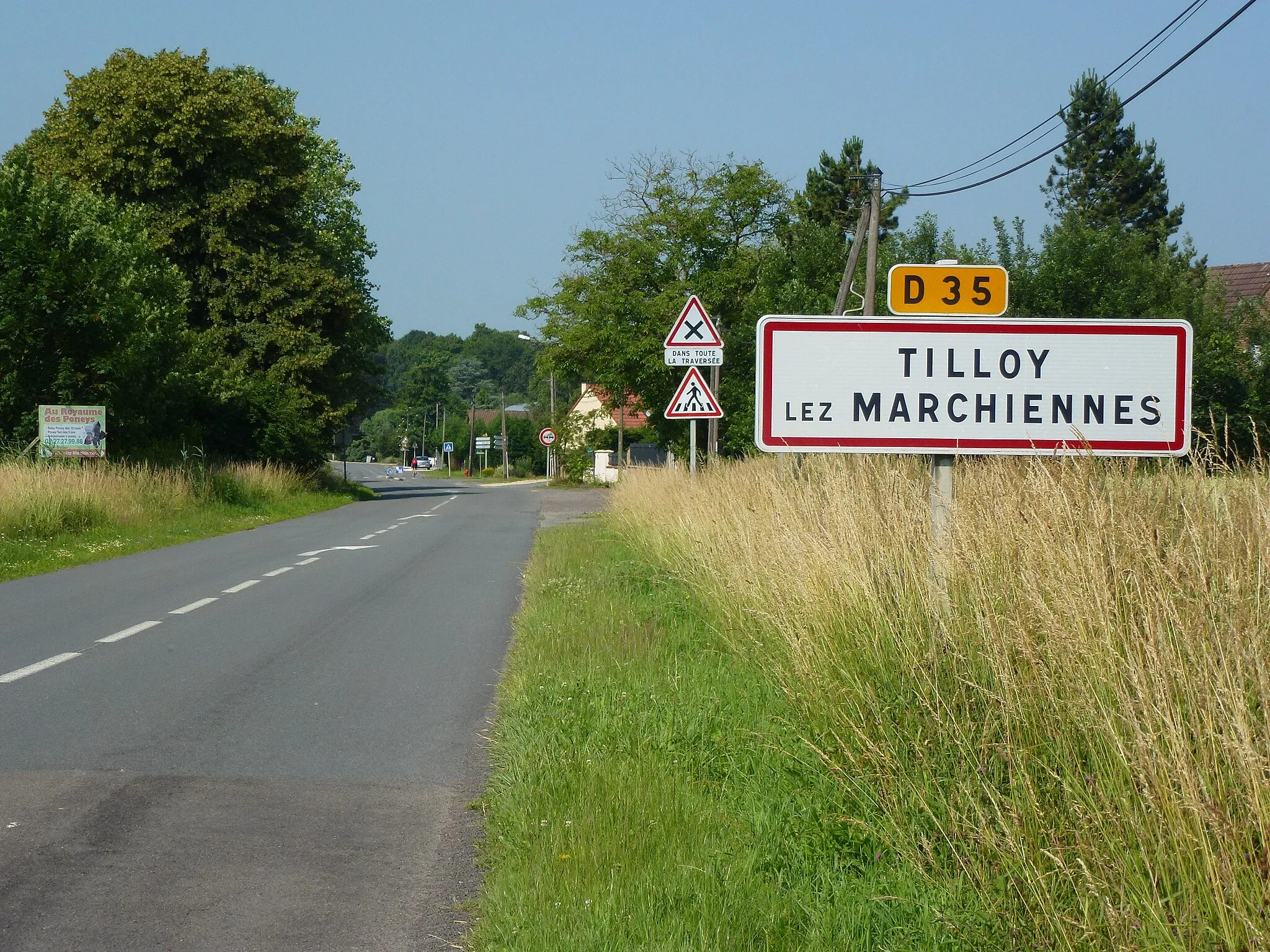 Photo showing: Tilloy-lez-Marchiennes (Nord, Fr) city limit sign