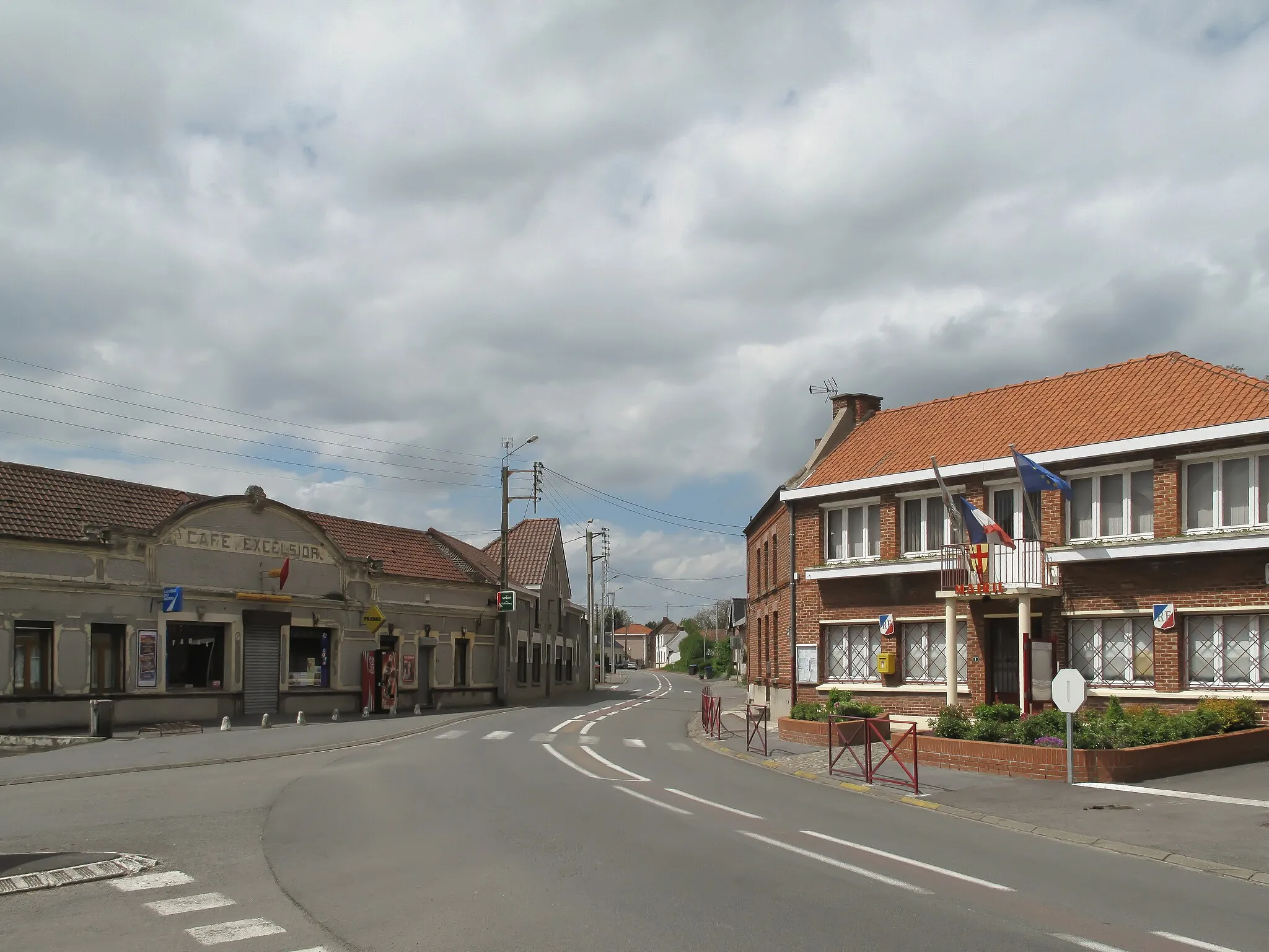 Photo showing: Bruille Sint Amand, view to a street:  Rue Pasteur-Rue Henri Durre