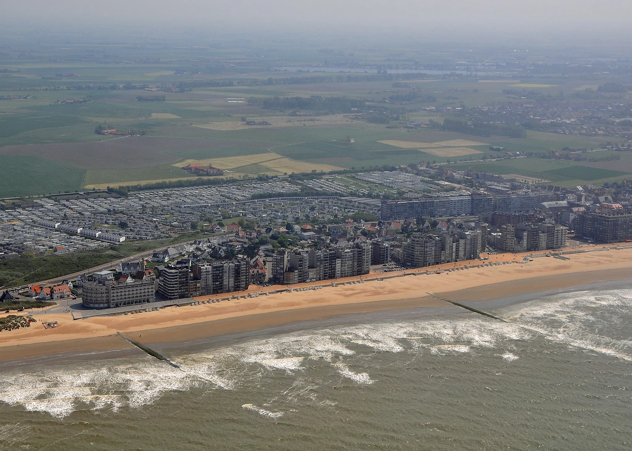 Photo showing: Westende (Belgium): aerial view