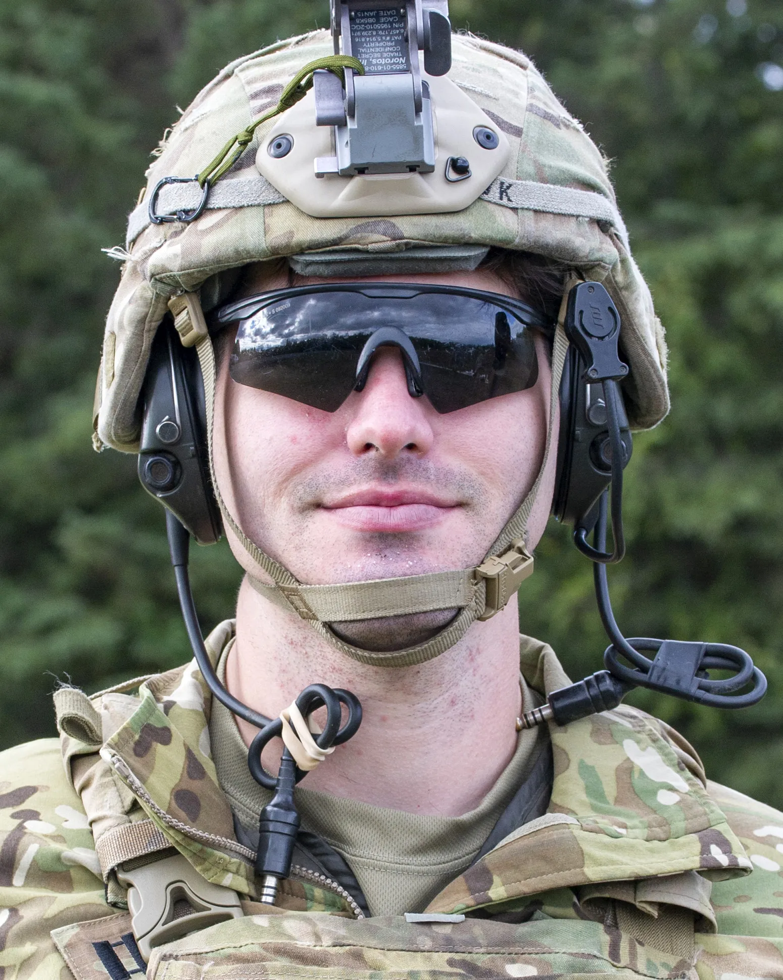 Photo showing: A U.S. Army Capt. Patrick Bauk, the commander of Dog Company, 3rd Battalion, 509th Parachute Infantry Regiment, 4th Infantry Brigade Combat Team (Airborne), 25th Infantry Division, U.S. Army Alaska, pauses for a photograph during M136E1 AT4-CS confined space light anti-armor weapon live-fire training at Joint Base Elmendorf-Richardson, Alaska, Sept. 15, 2021. The AT4 is an 84 mm unguided, disposable, recoilless anti-tank weapon capable of destroying armored targets. (U.S. Air Force photo by Senior Airman Emily Farnsworth)