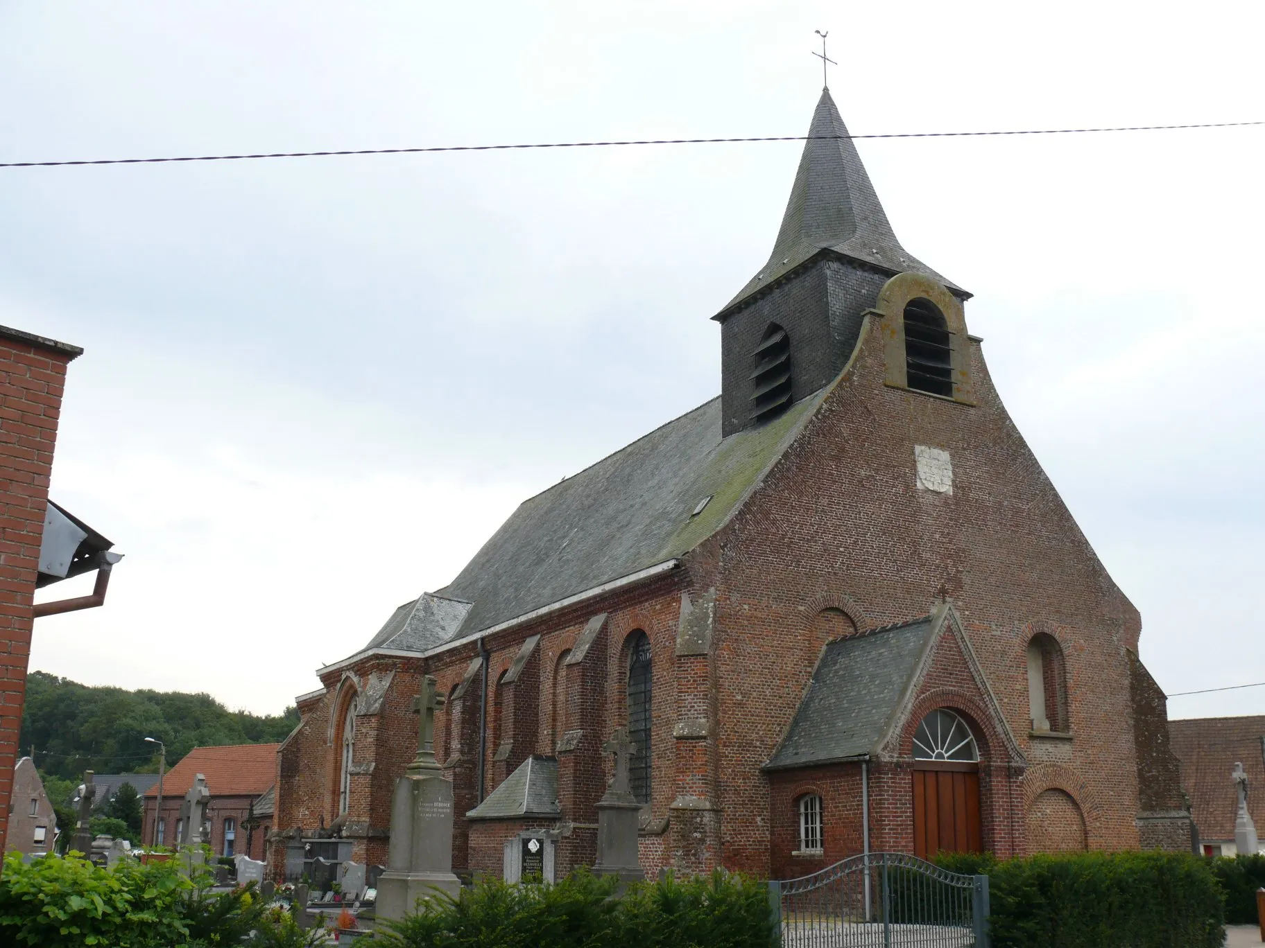 Photo showing: Saint-Samson's church of Ebblinghem (Nord, France).
