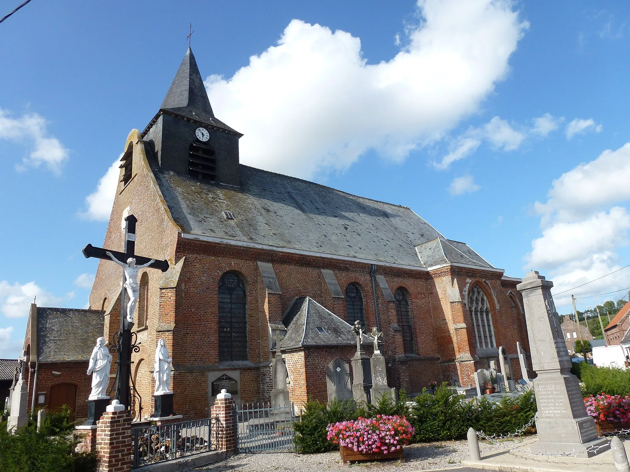Photo showing: Ebblinghem (Nord, Fr) église