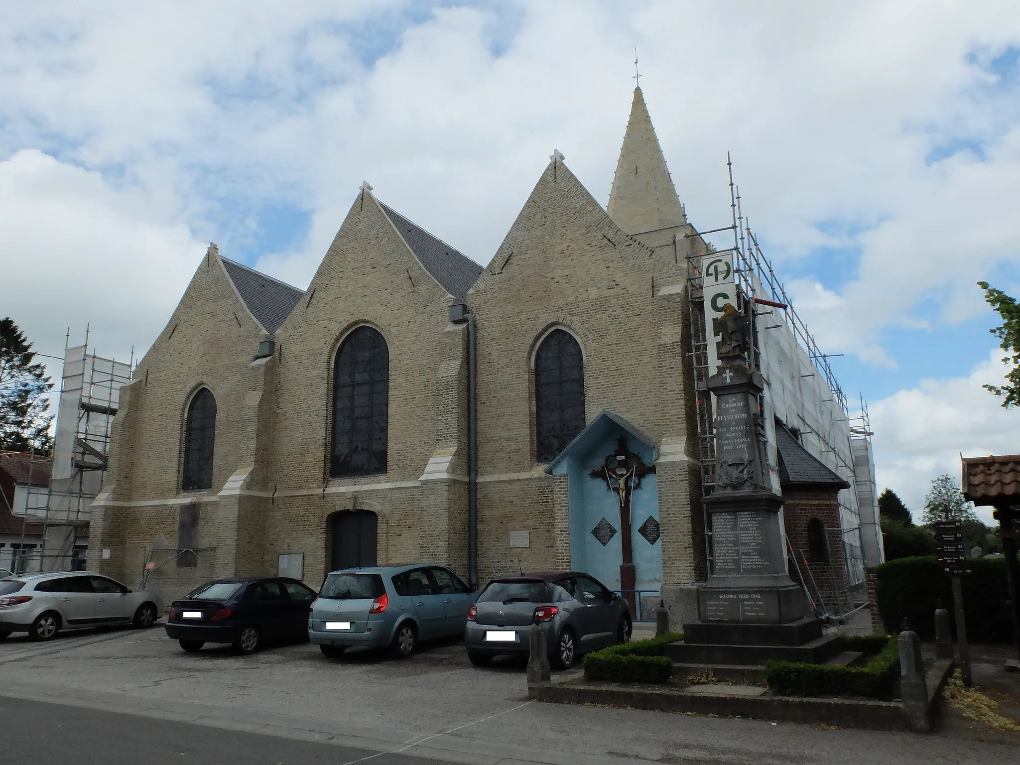 Photo showing: Vue de l'église Saint-Jean-Baptiste de Buysscheure.