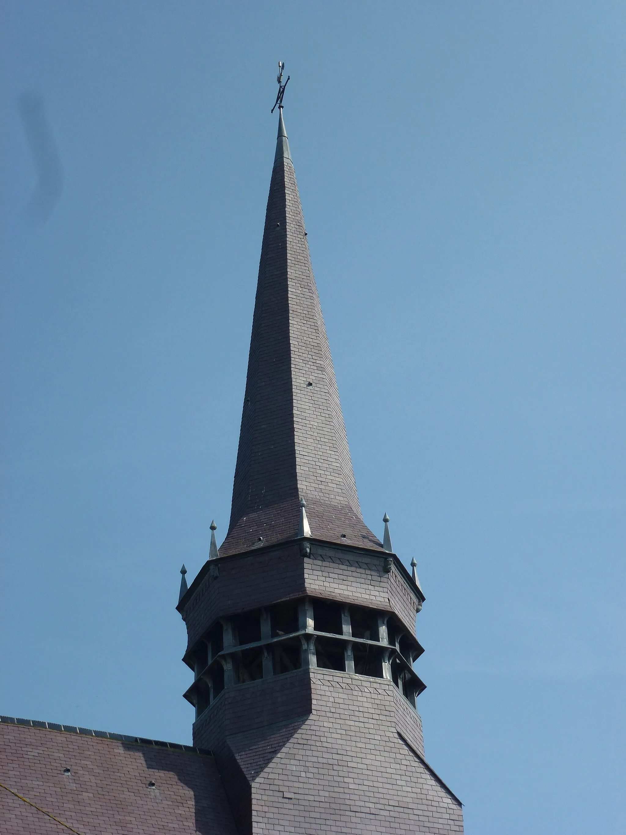 Photo showing: Wemaers-Cappel (Nord, Fr) clocher de l'église