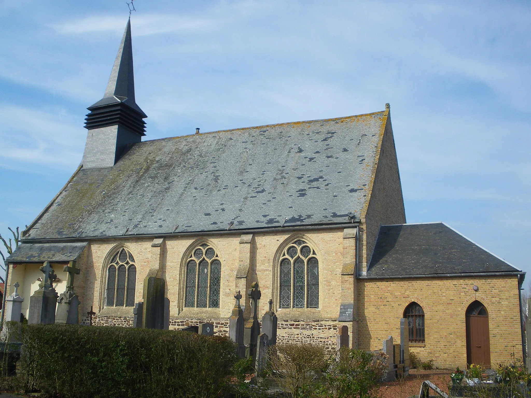 Photo showing: Vue de l'église Saint-Georges de Crochte.
