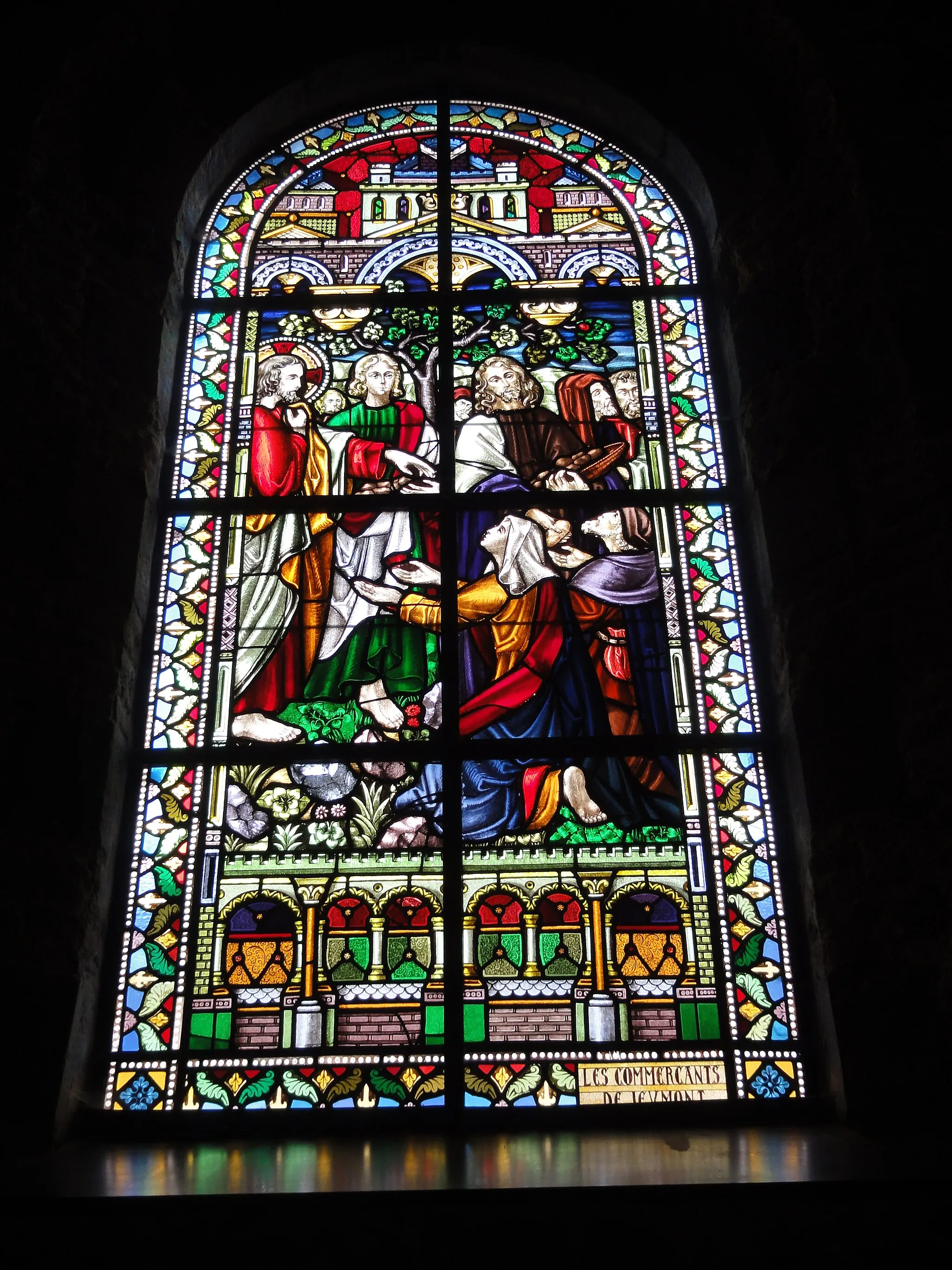 Photo showing: Jeumont (Nord, Fr) église St.Martin, vitrail 11 Multiplication des pains