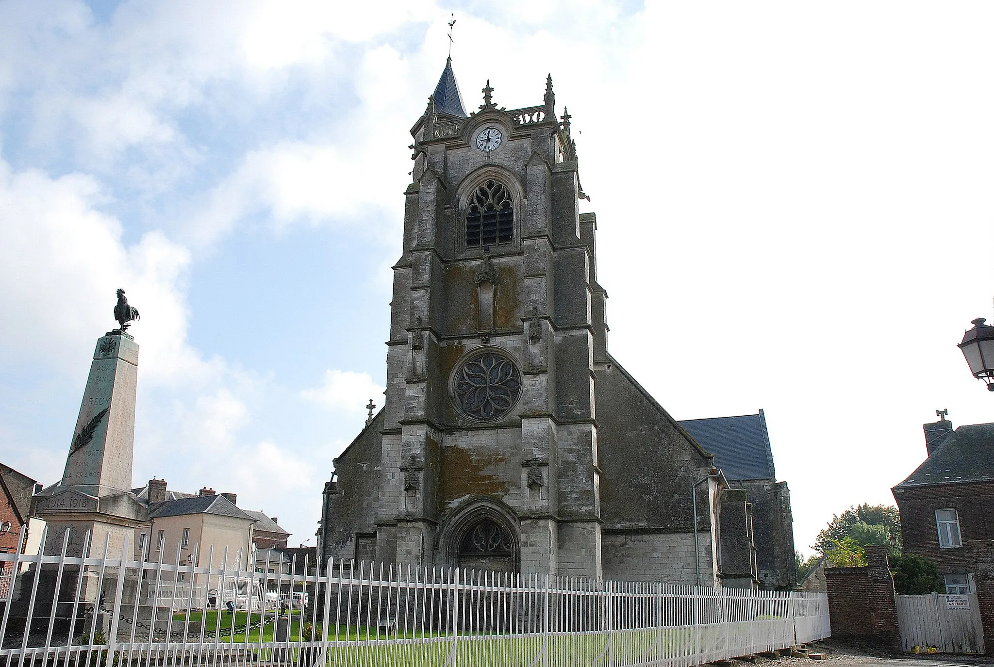 Photo showing: De kerk van Crécy-en-Ponthieu, Frankrijk