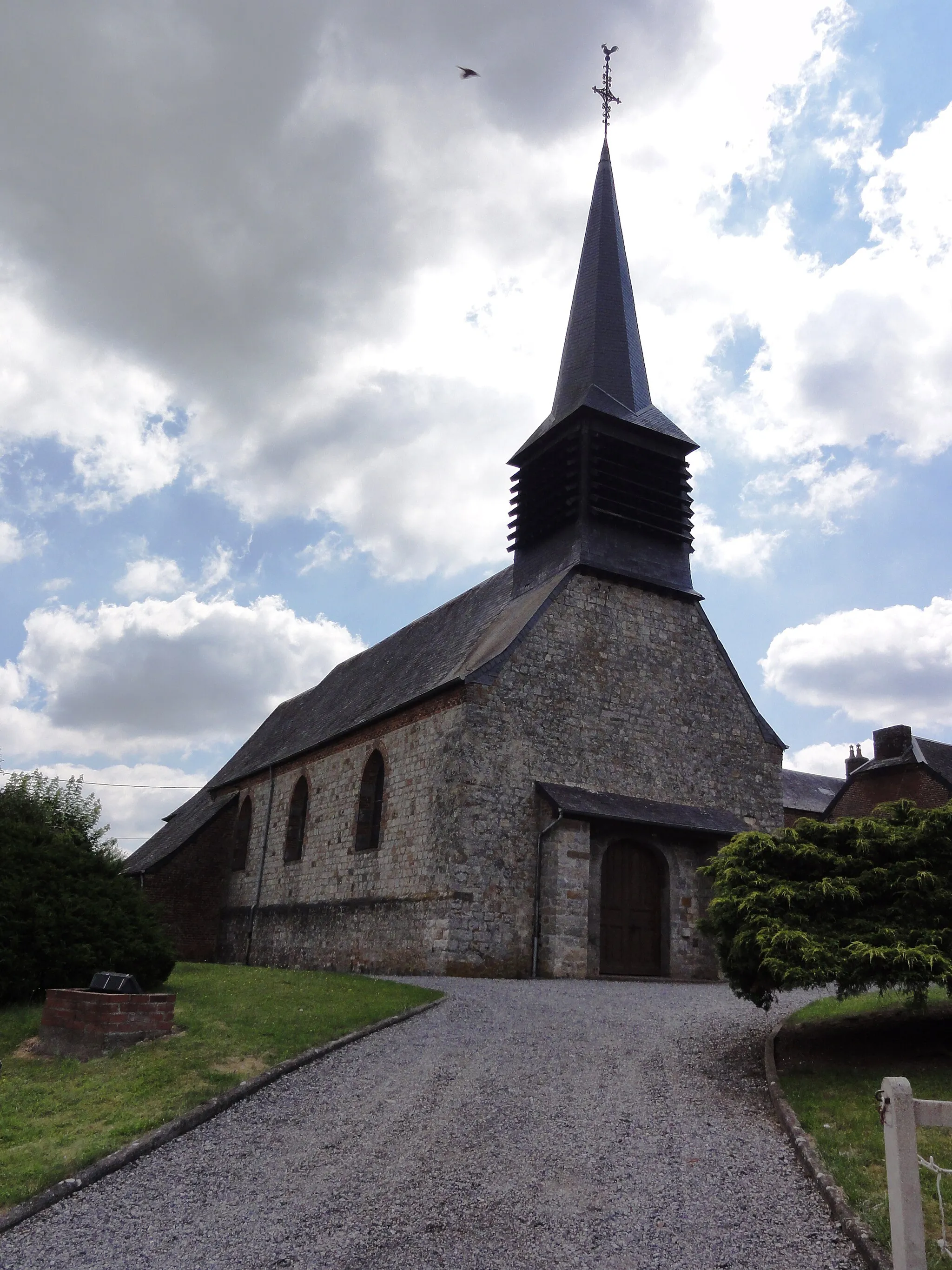 Photo showing: Barzy-en-Thiérache (Aisne, Fr) église, façade