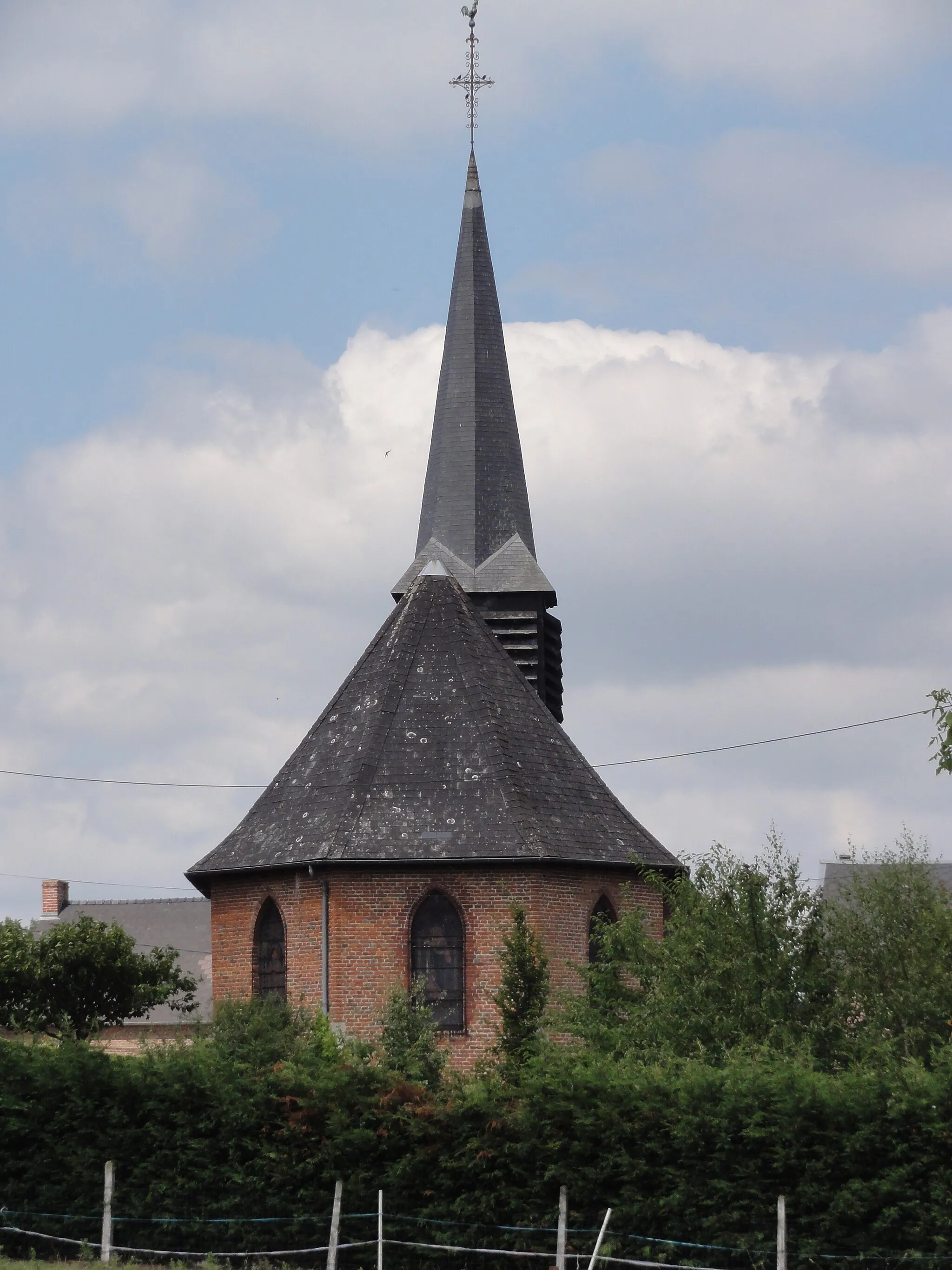 Photo showing: Barzy-en-Thiérache (Aisne, Fr) église, chevet