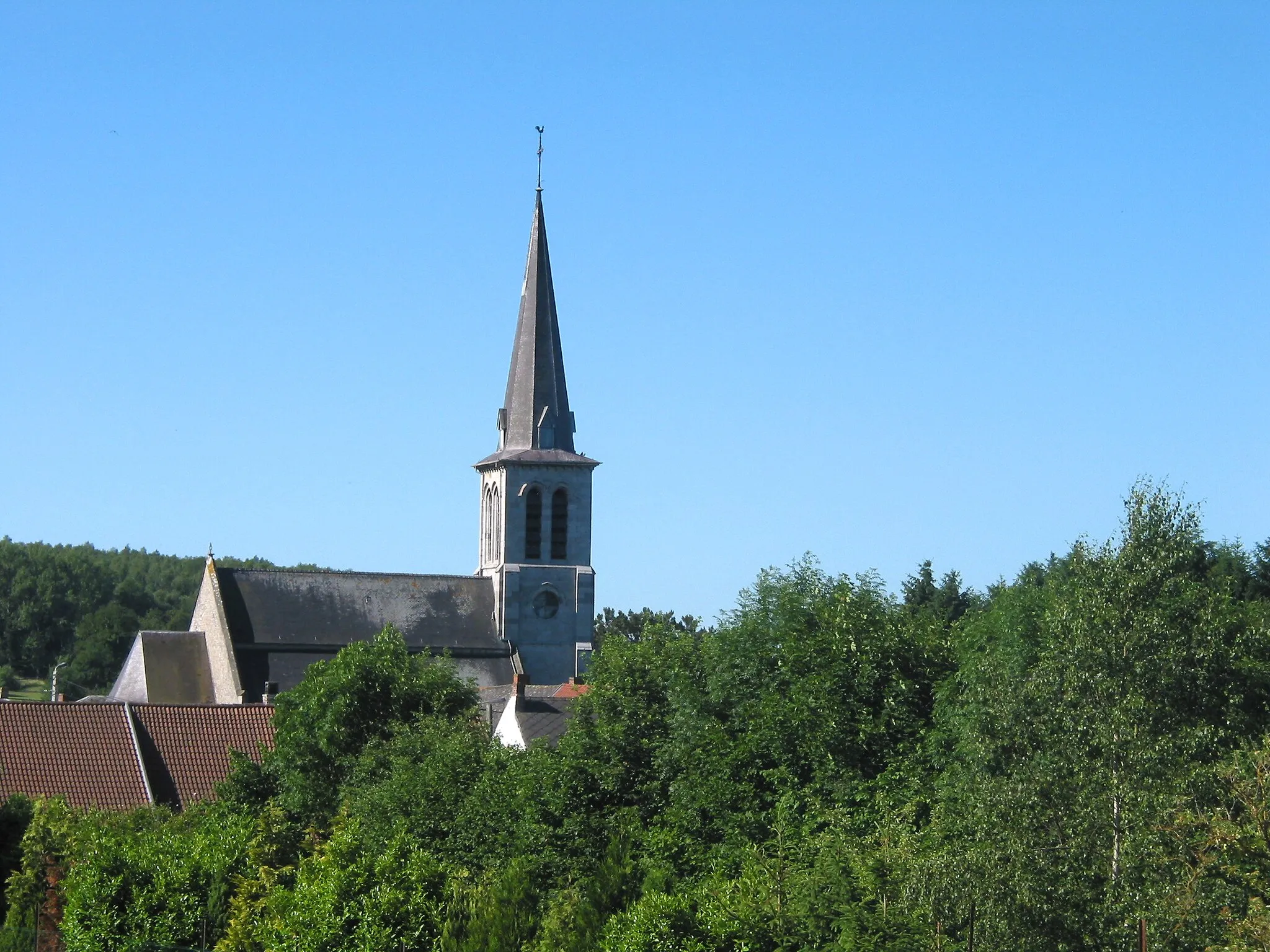 Photo showing: Montignies-Saint-Christophe (Belgium), the Saint Christopher’s church (XVth century).