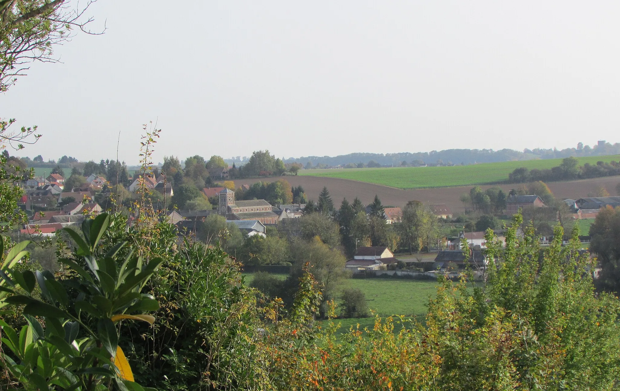 Photo showing: Vue  de Saint-Germain depuis les hauteurs de Lesquielles.