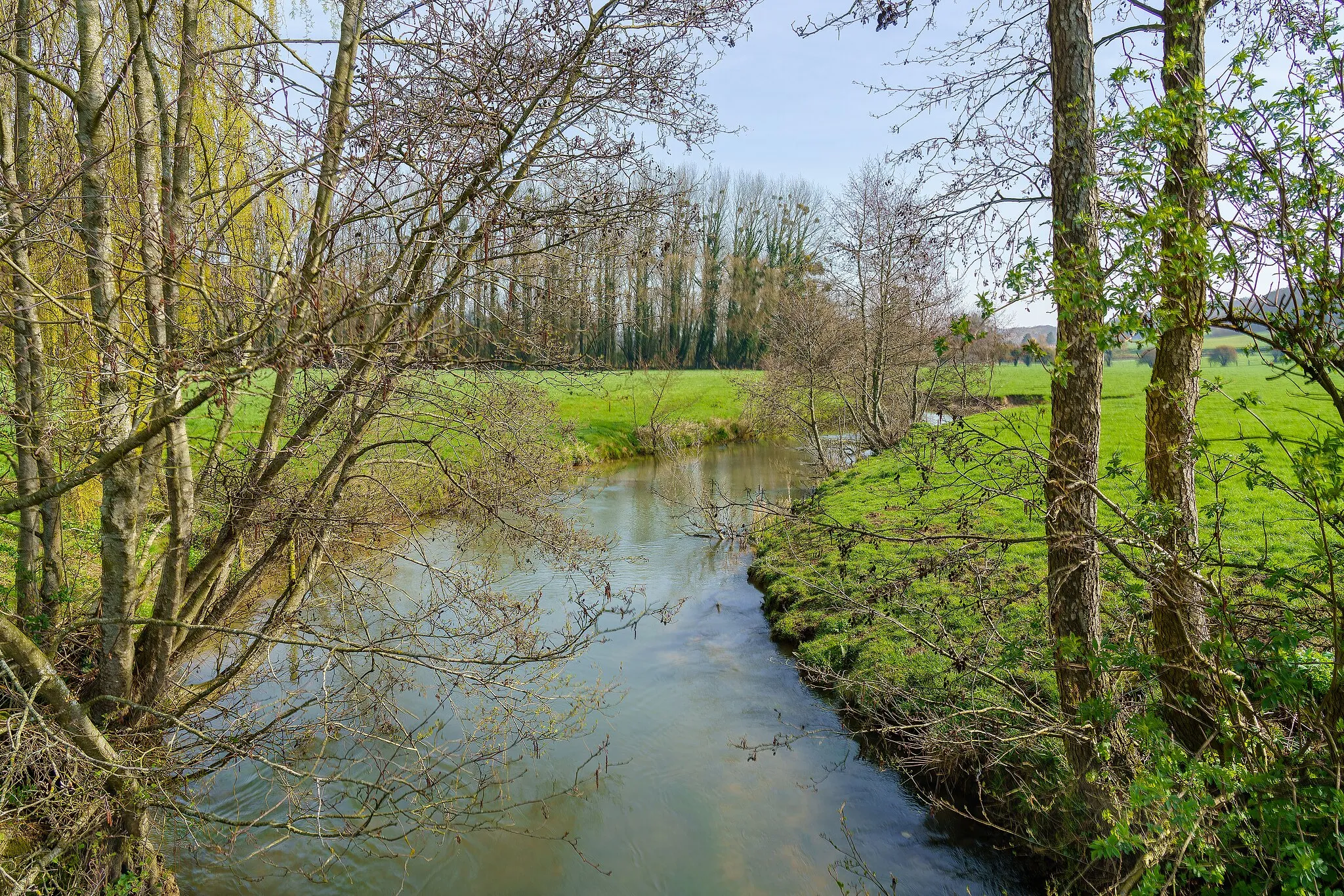 Photo showing: La Créquoise à Beaurainville en direction de l'amont.