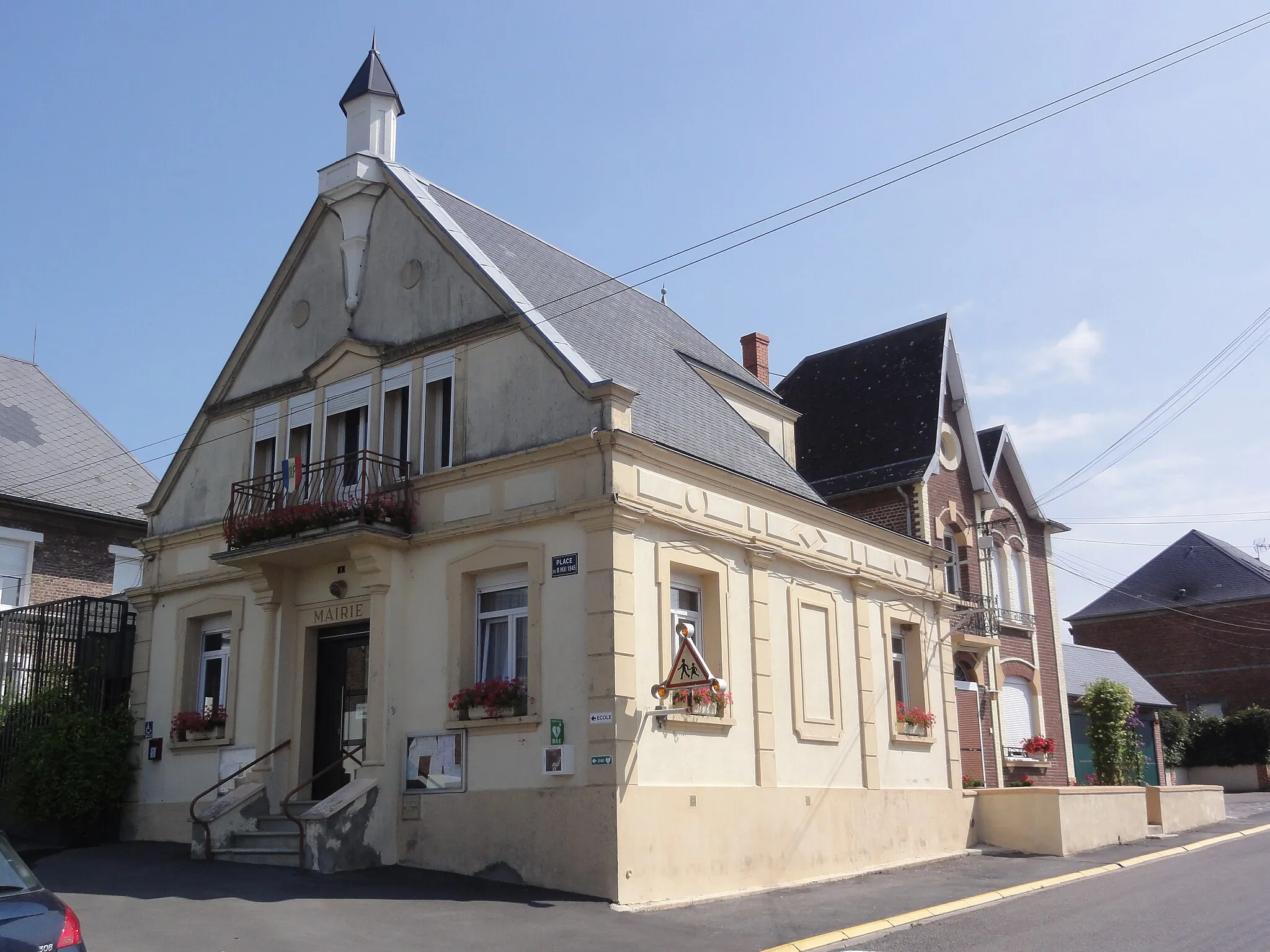 Photo showing: Nauroy (Aisne) mairie