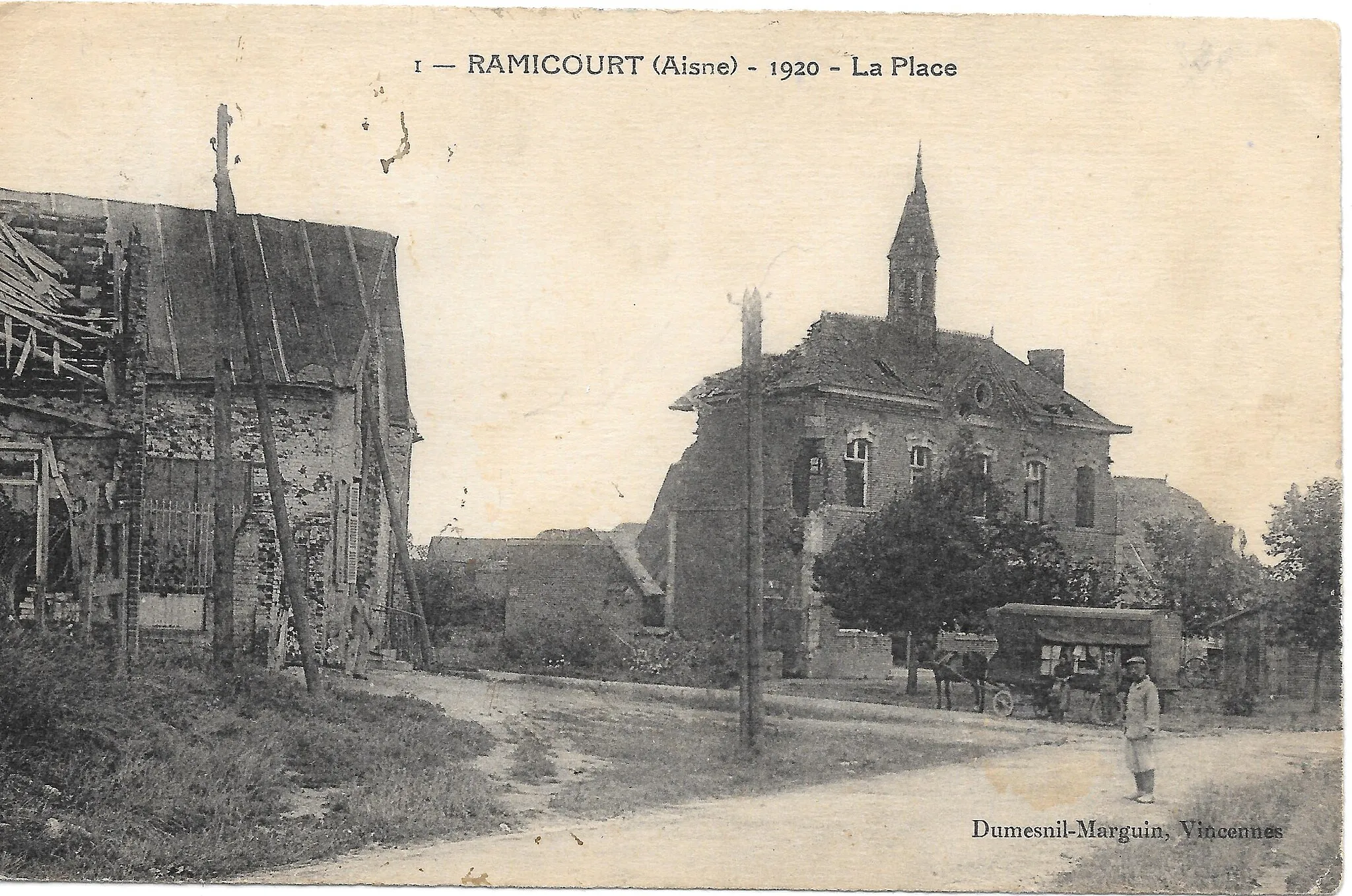 Photo showing: Le village après la guerre 14-18