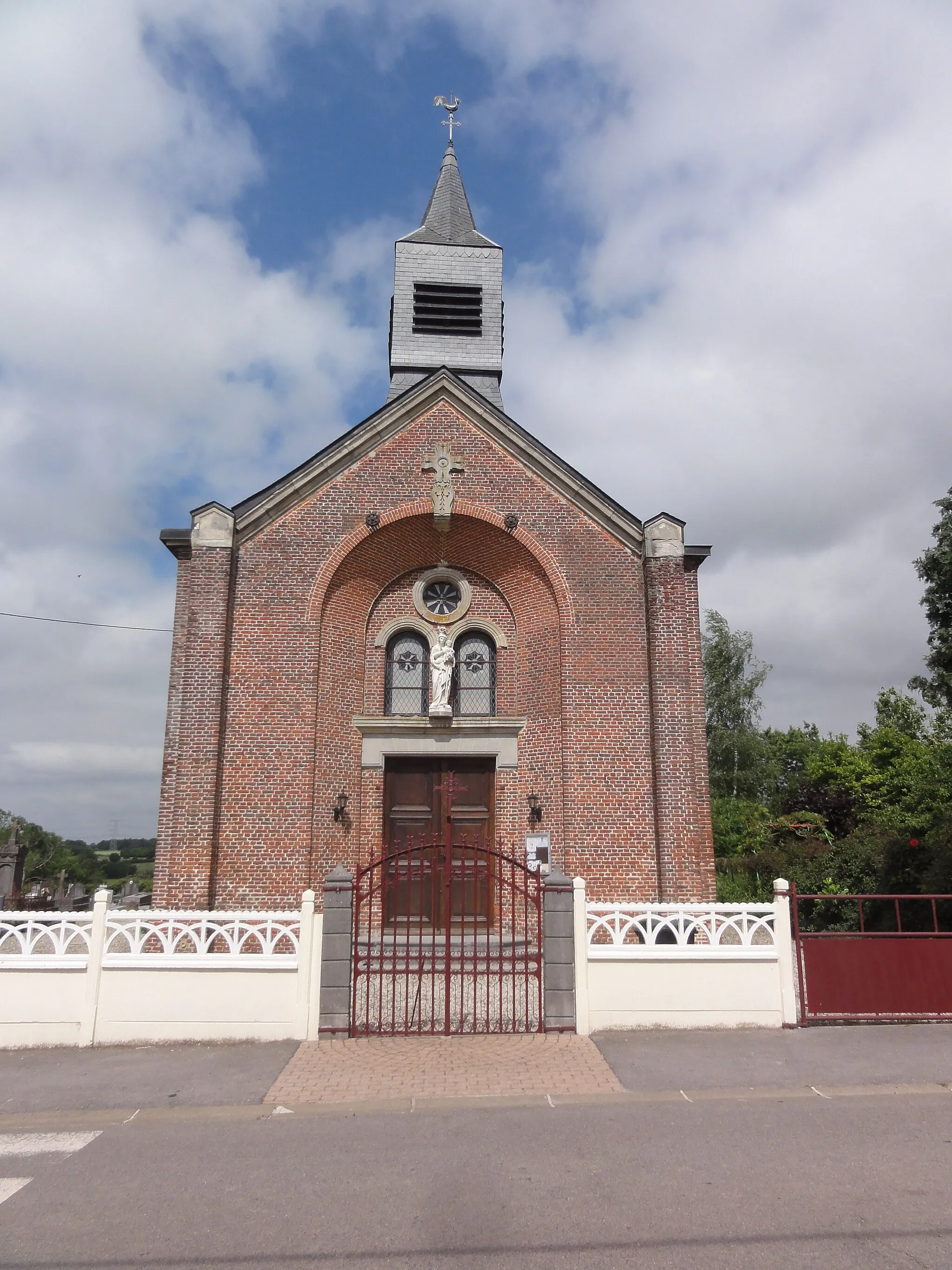 Photo showing: Sommeron (Aisne) église façade