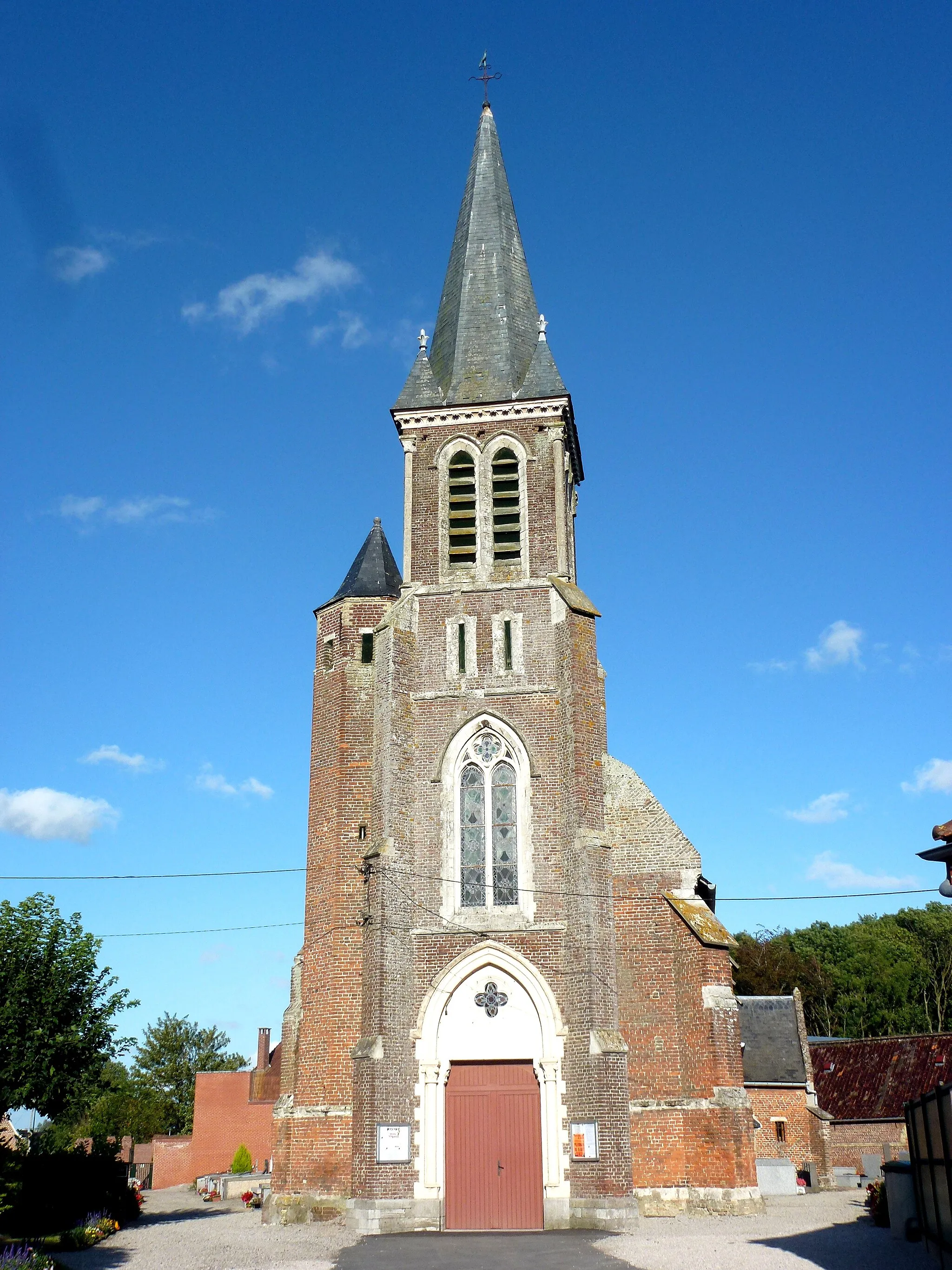 Photo showing: Wardrecques (Pas-de-Calais, Fr) Église Notre Dame