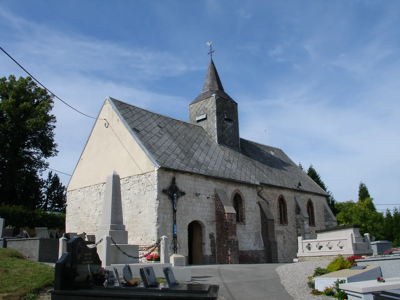 Photo showing: Église de Bainghen