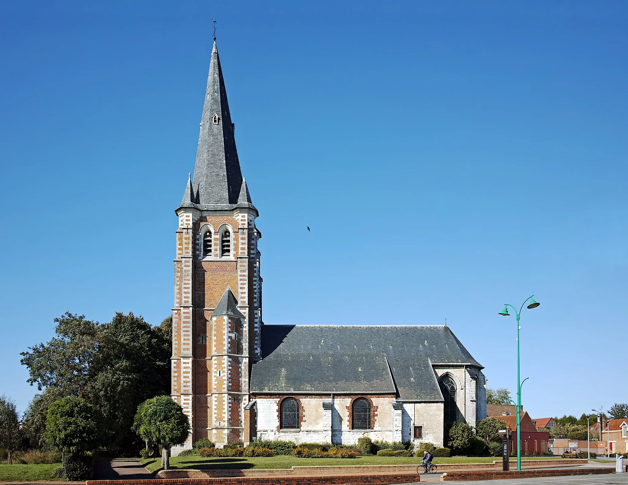 Photo showing: Saint-Vaast church, in Hallennes-lez-Haubourdin.