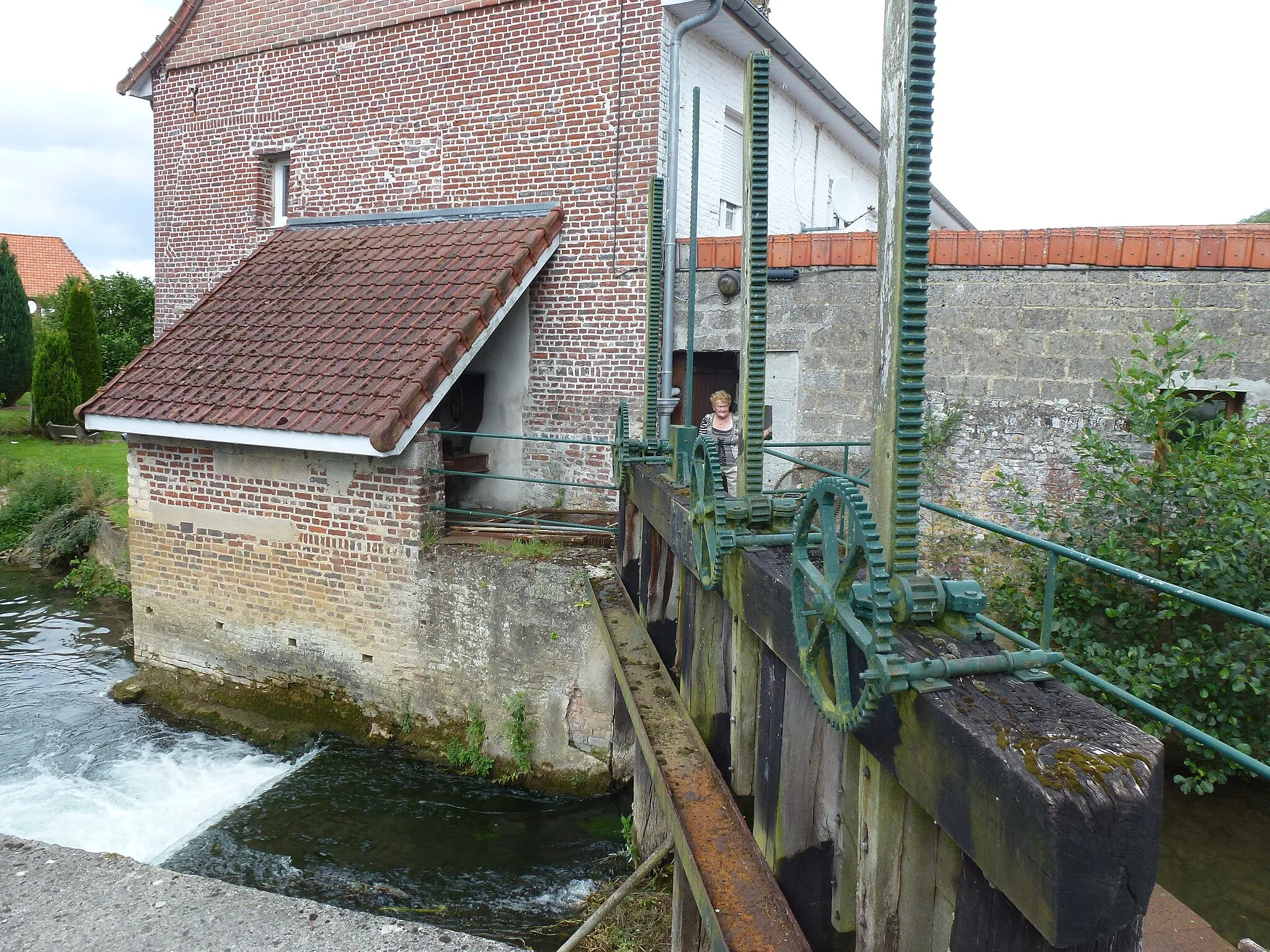 Photo showing: Remilly-Wirquin (Pas-de-Calais, Fr) moulin sur l'Aa