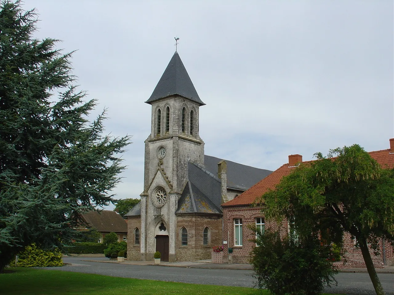 Photo showing: Église de Quercamps