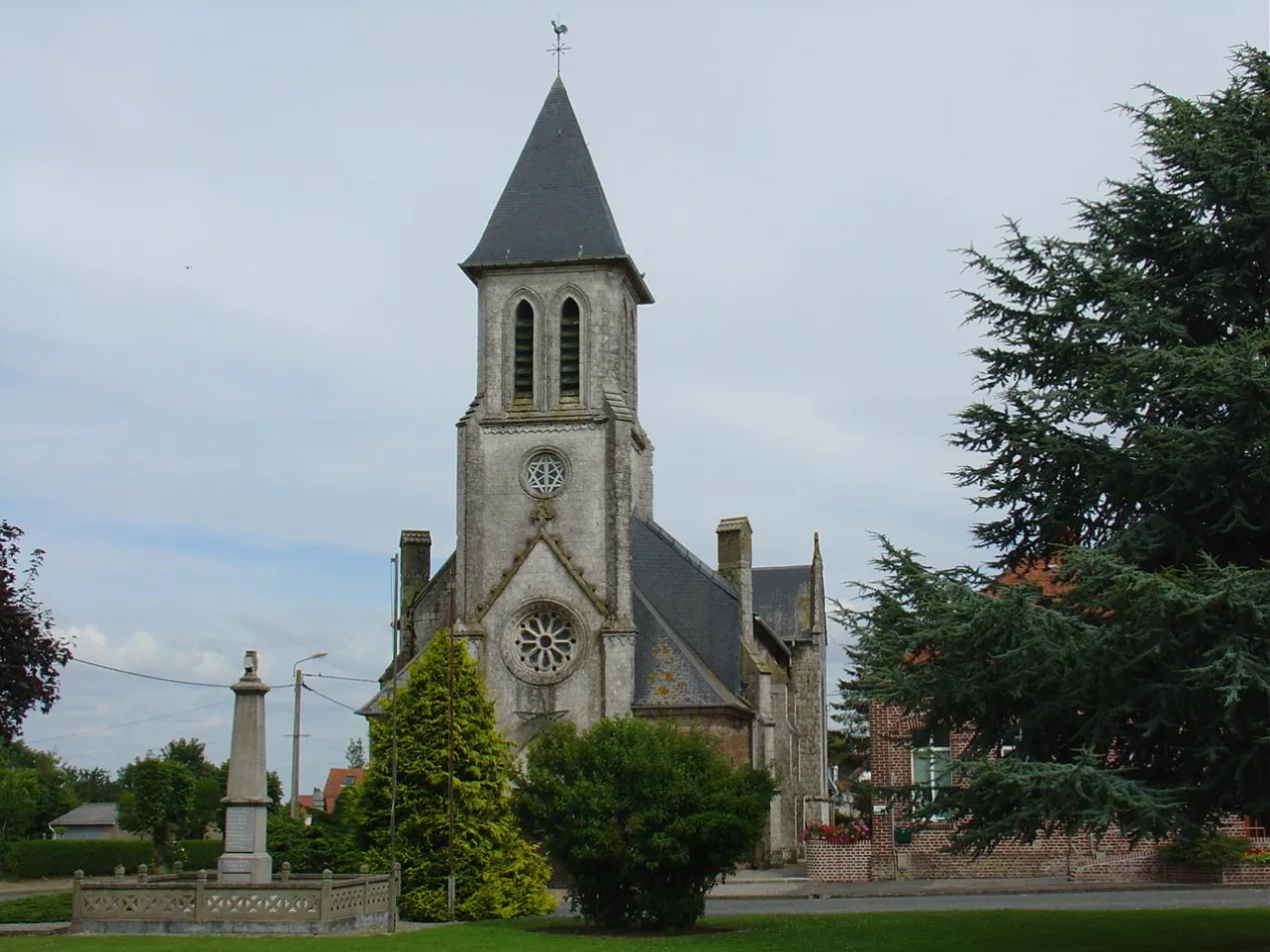 Photo showing: Église de Quercamps