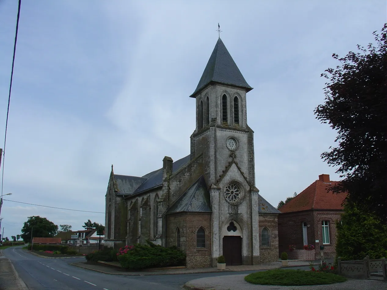 Photo showing: Église de Quercamps