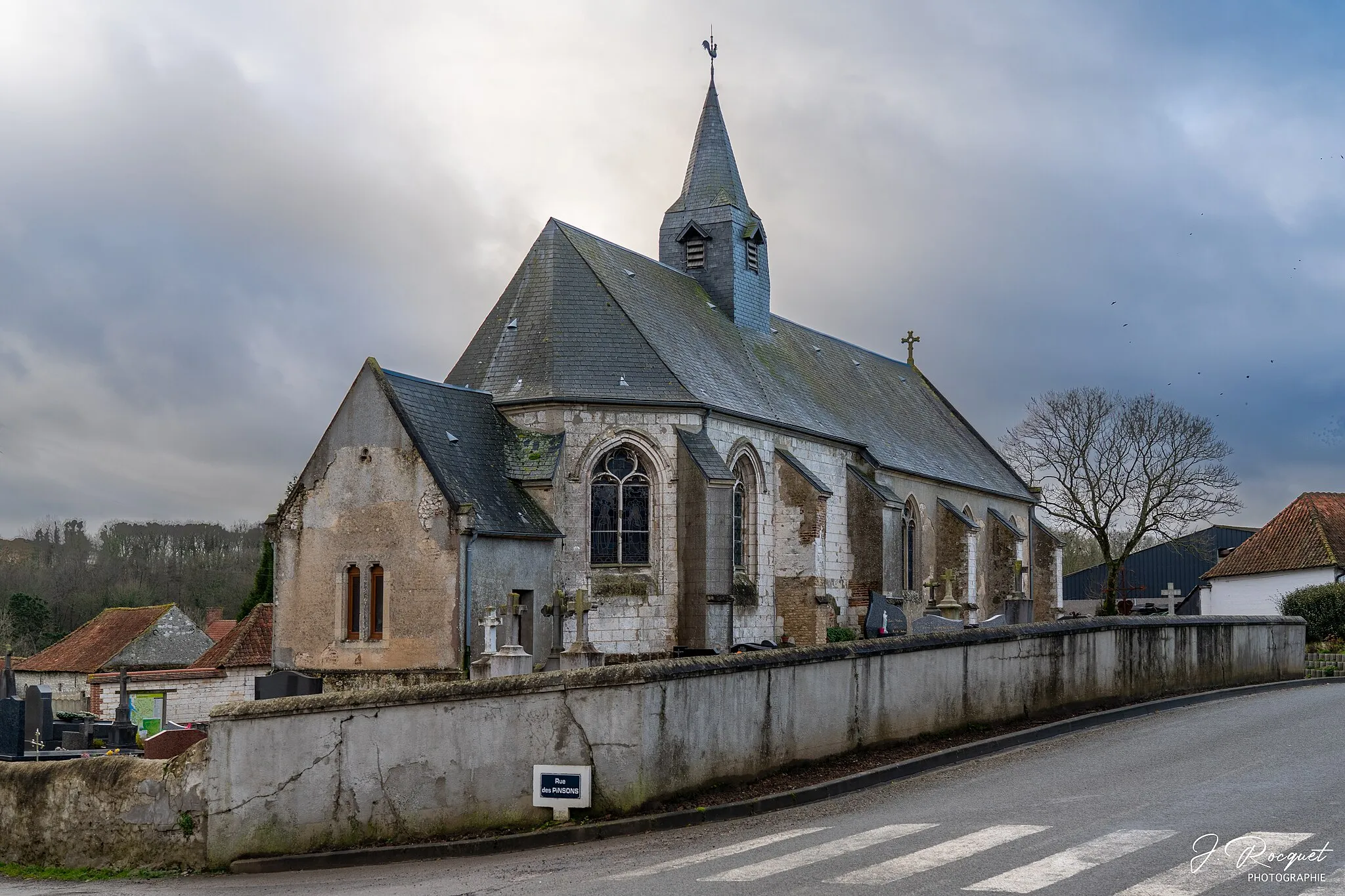 Photo showing: L'église Saint-Wulmer de Widehem