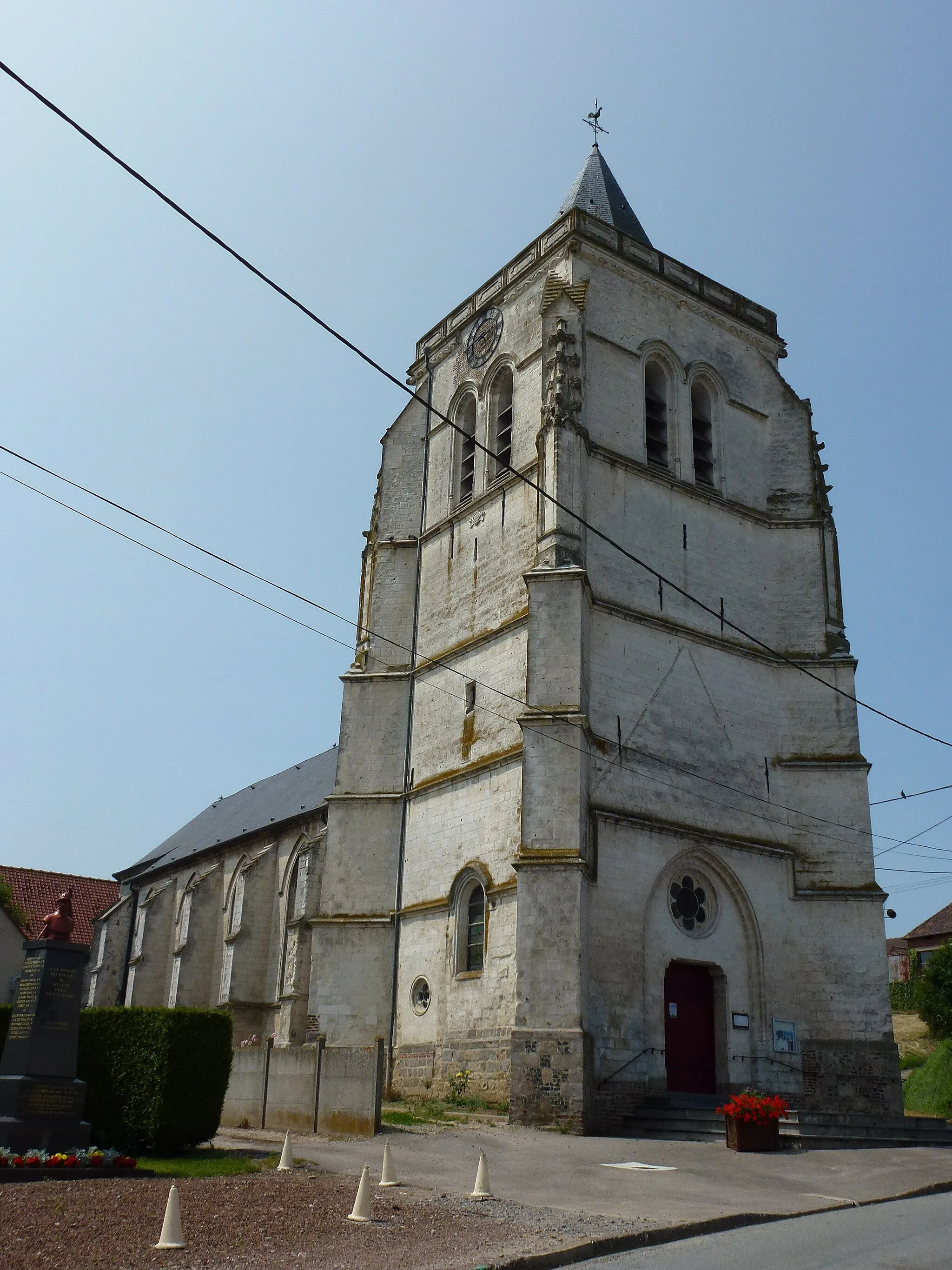 Photo showing: Delettes (Pas-de-Calais) église Saint-Maxime