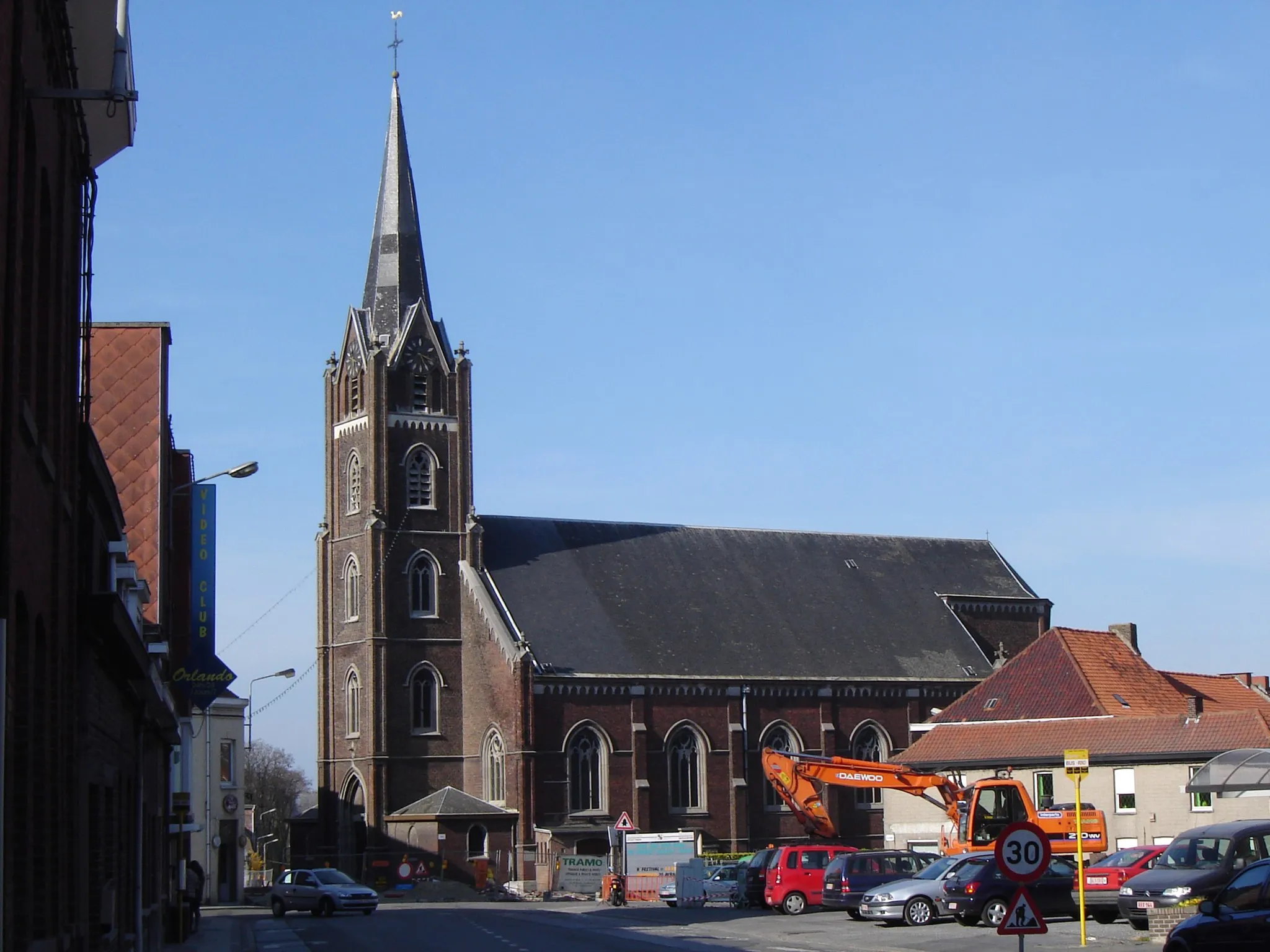 Photo showing: Church of Saint Amand in Luingne, Mouscron, Hainaut, Belgium
