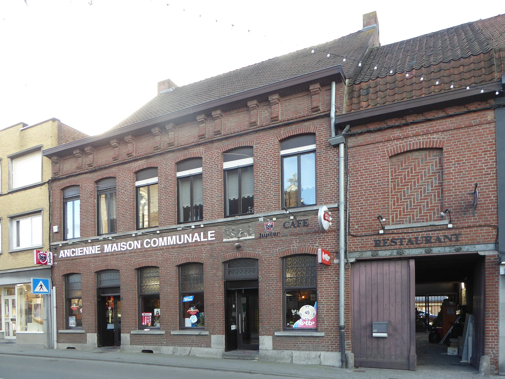 Photo showing: Maison Rue du Village 9a. Ancienne maison communale de Luingne (Mouscron-Belgique).